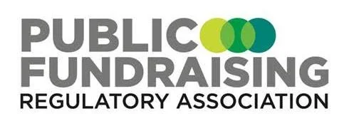 Public Fundraising Regulatory Association logo with three overlapping circles in yellow, lime green, and teal.