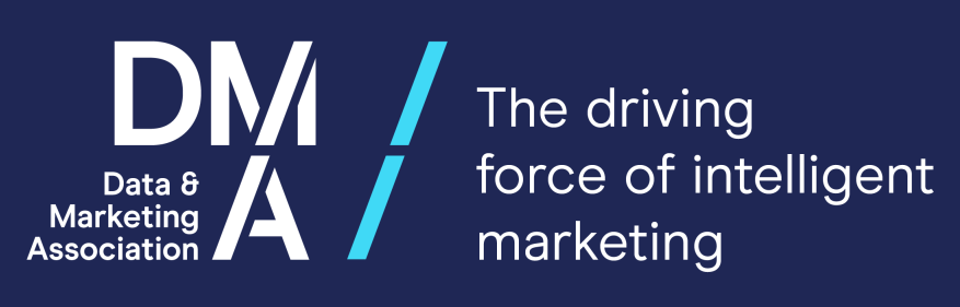 Logo of Data & Marketing Association with text 'The driving force of intelligent marketing'