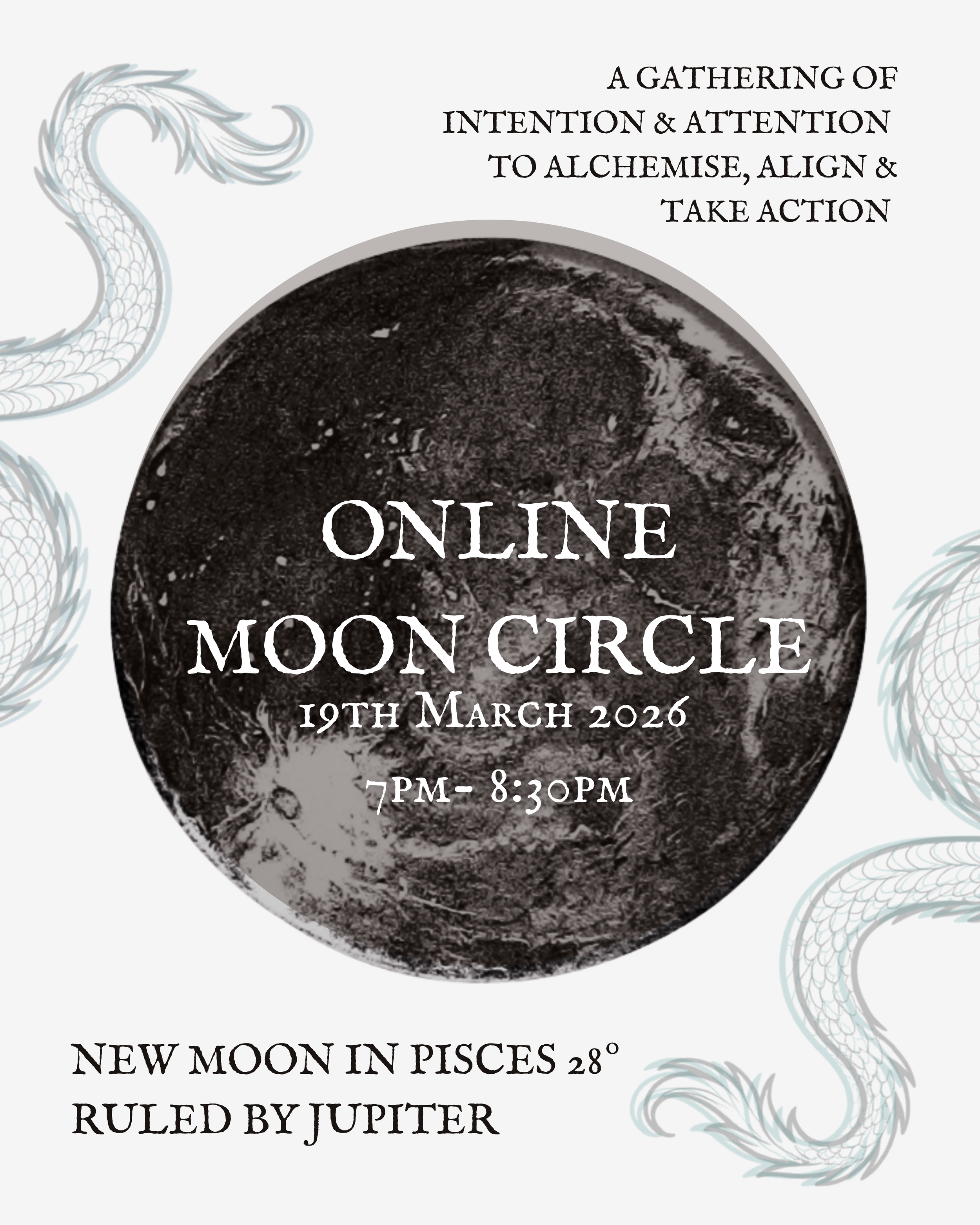 Monthly Moon Circle: New Moon in Pisces