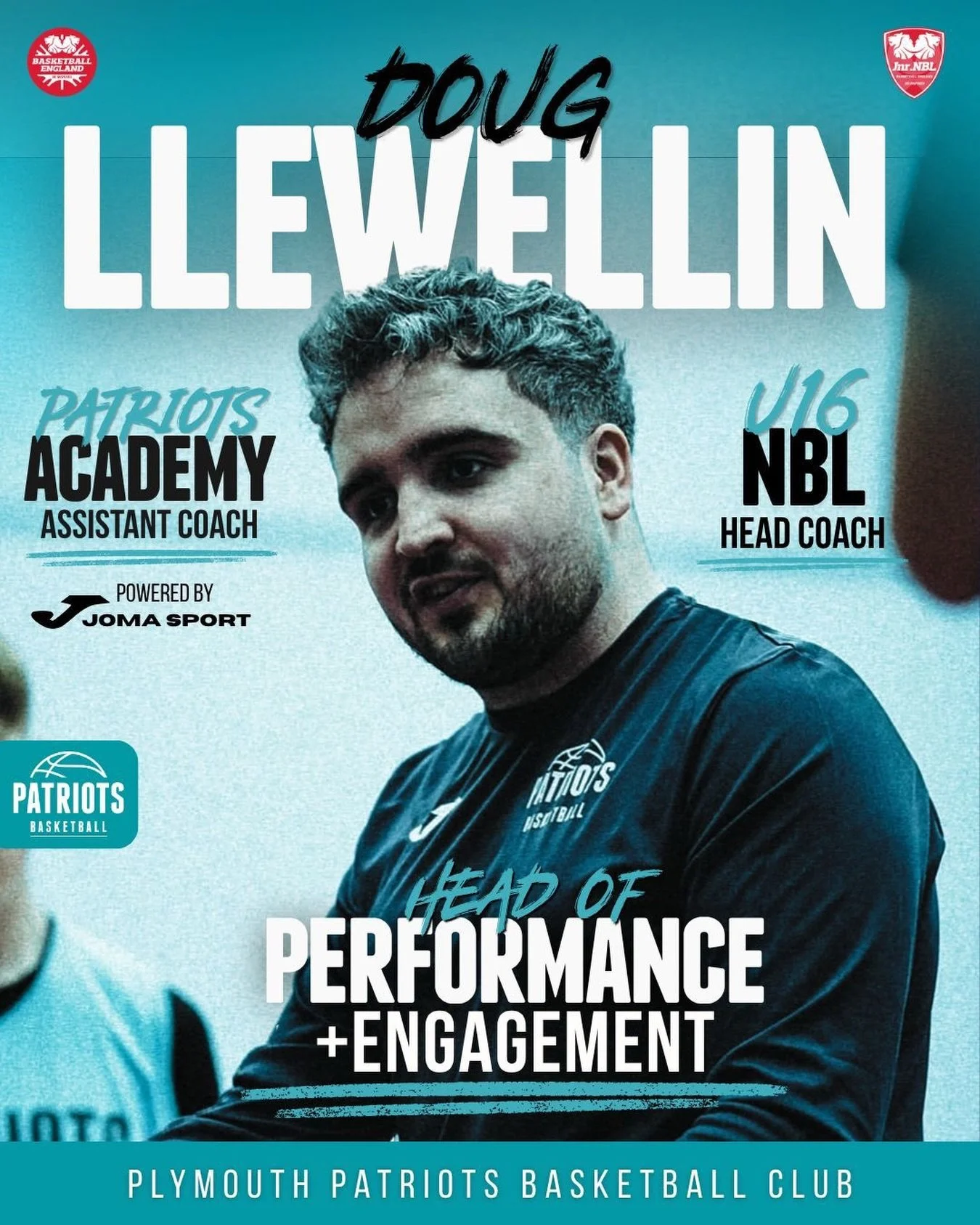 COACH DOUG LLEWELLIN TO LEAD PATRIOTS U16 PROGRAMME. 

Returning for his 4th season with the Patriots Basketball programme, Head of Performance &amp; Engagement Coach Doug Llewellin continues to take charge of our U16 NBL programme, whilst assisting 