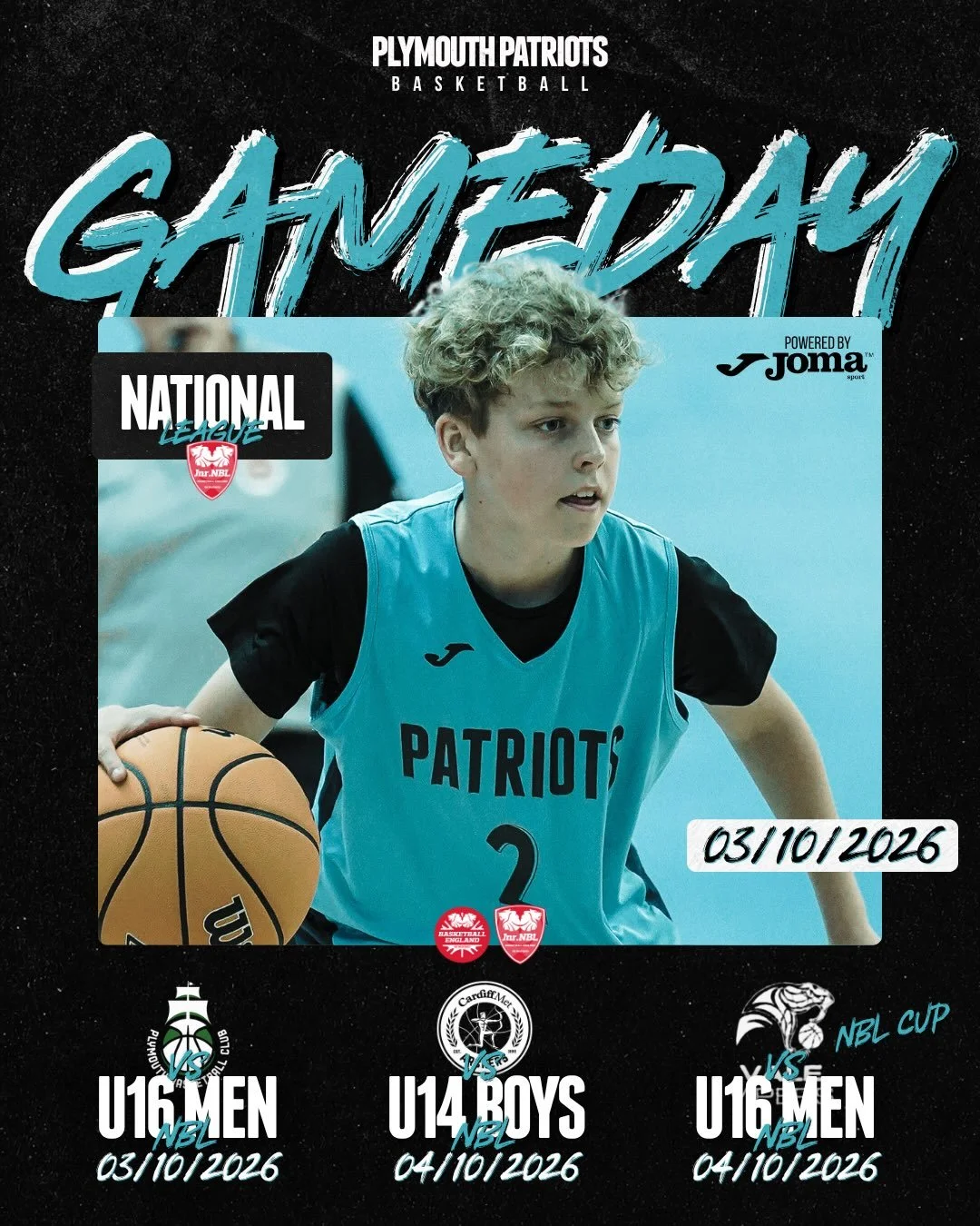 Another weekend of action ahead as our NBL teams are in action, alongside our U16 II, and our U10&rsquo;s who begin their regional campaign. 

#plymouthpatriots #patriotspathway