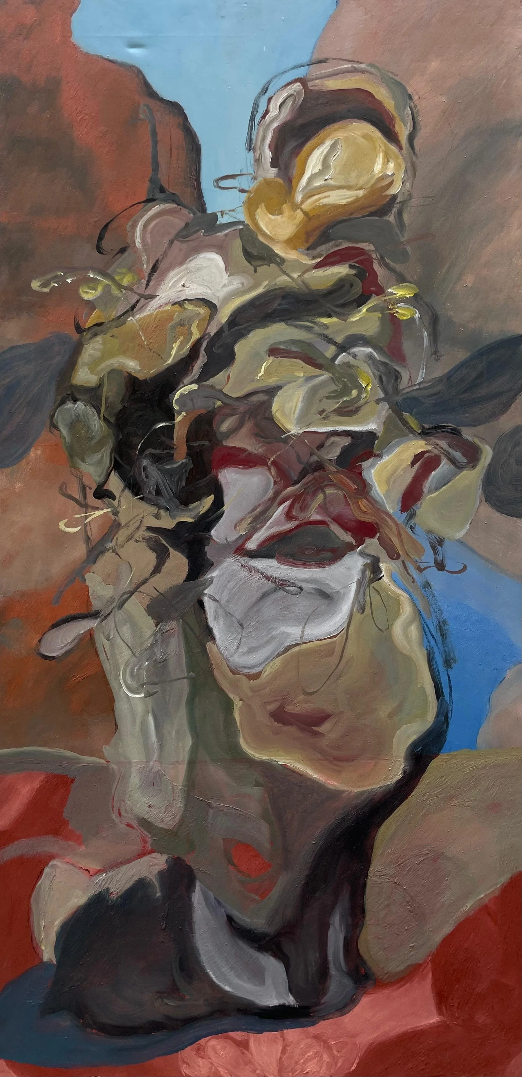 Malinconia
60x120 cm, olio su tela
Milano
Atelier Crespi Brera, mostra Turbe Giovanili 2026