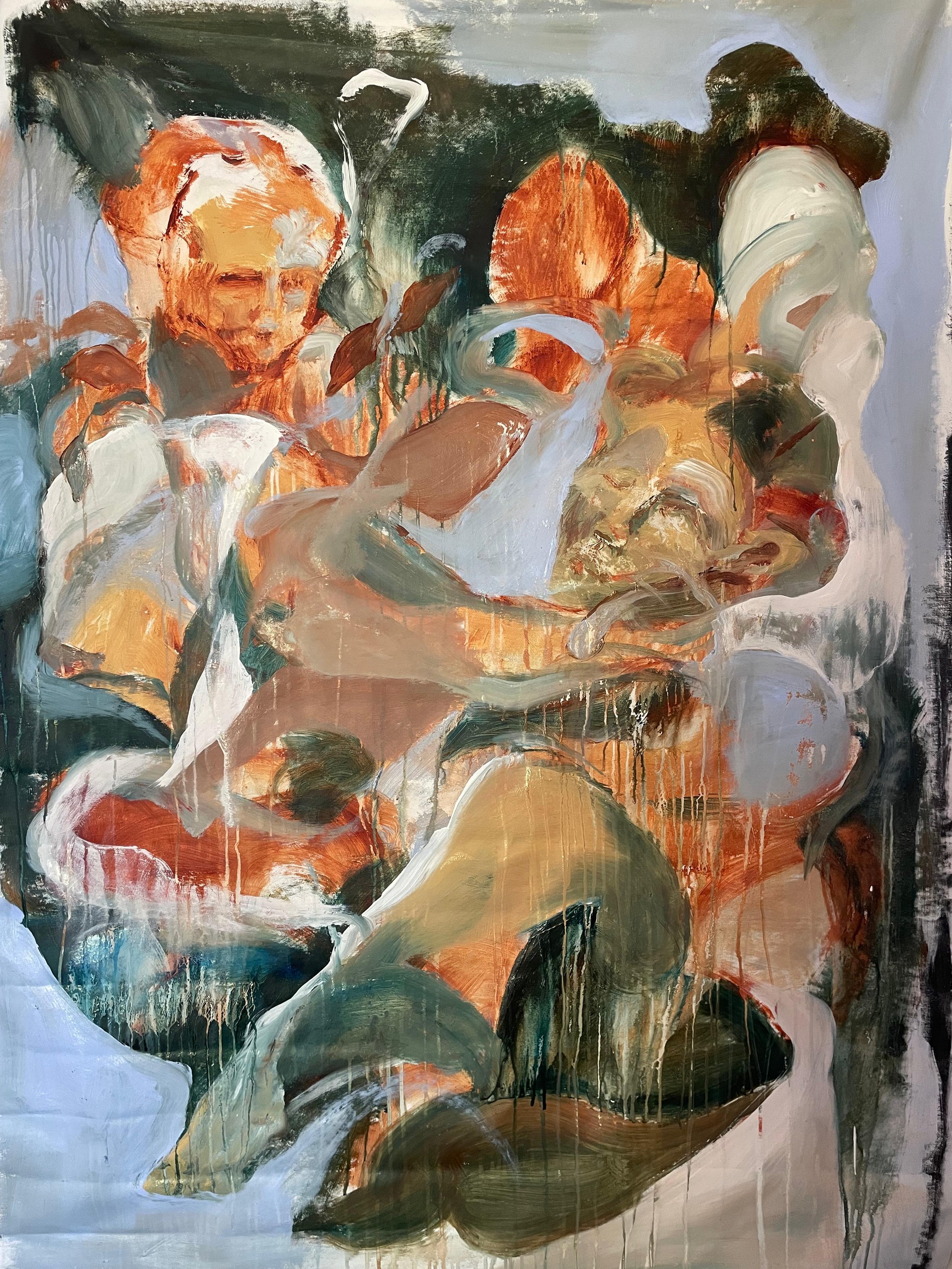 Coppia, 200x250cm 
olio e acrilico su tela
Cairate