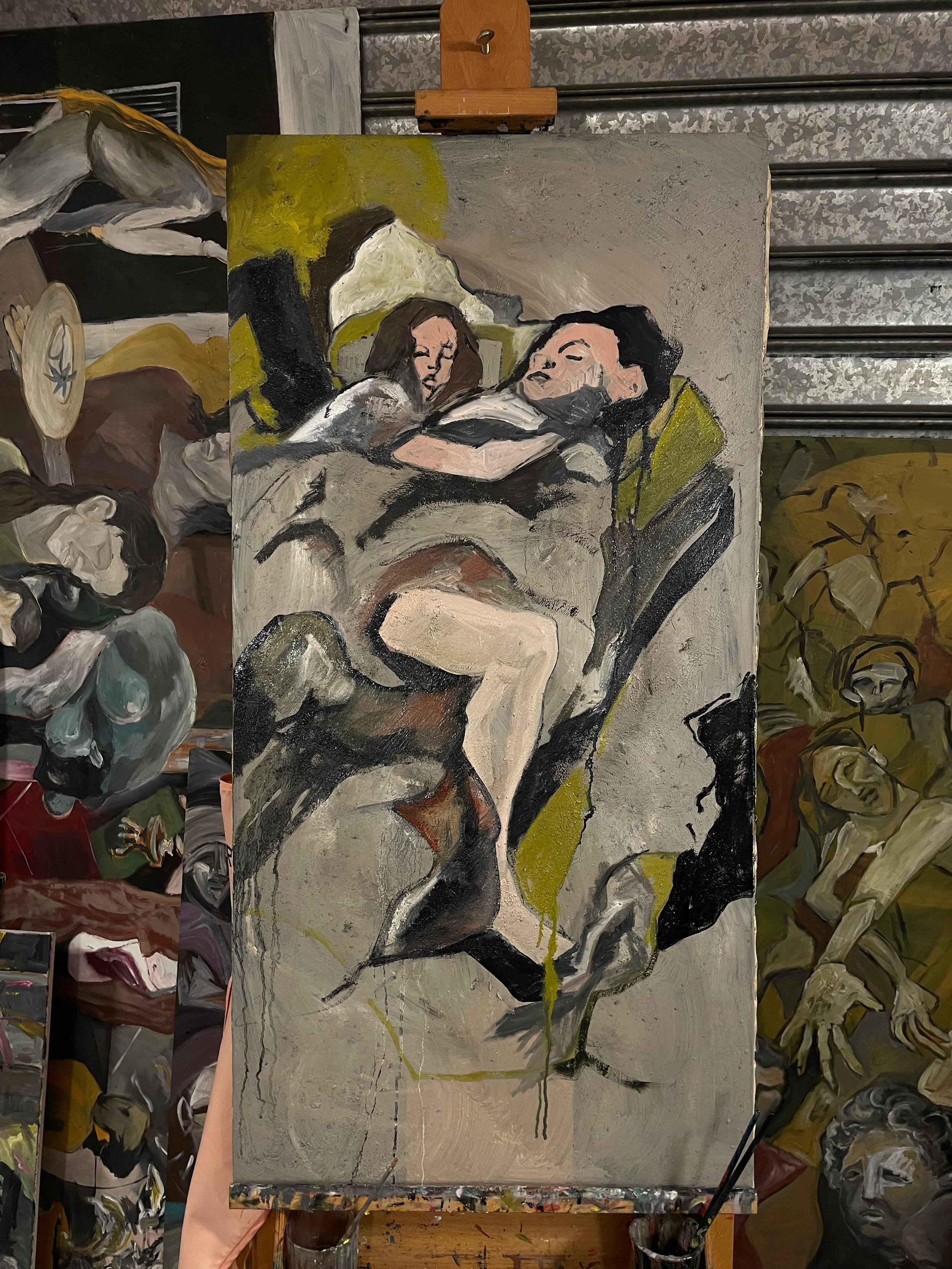 Coppia a letto
60x120 cm, olio su tela
Milano
