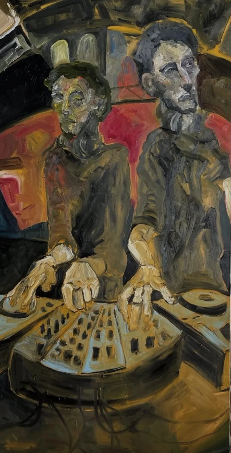 B2B
60x120 cm, olio su tela
Milano
Atelier Crespi Brera, mostra Turbe Giovanili 2026