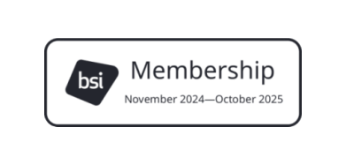Membership card for BSI from November 2024 to October 2025.