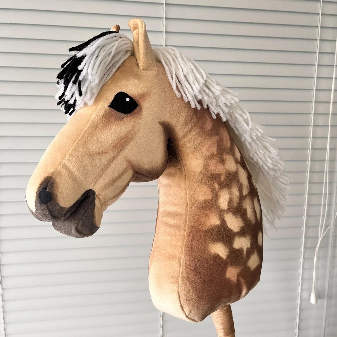 Realistic Hobby Horse Fjord , Motley Mane, Gift for Horse Lover