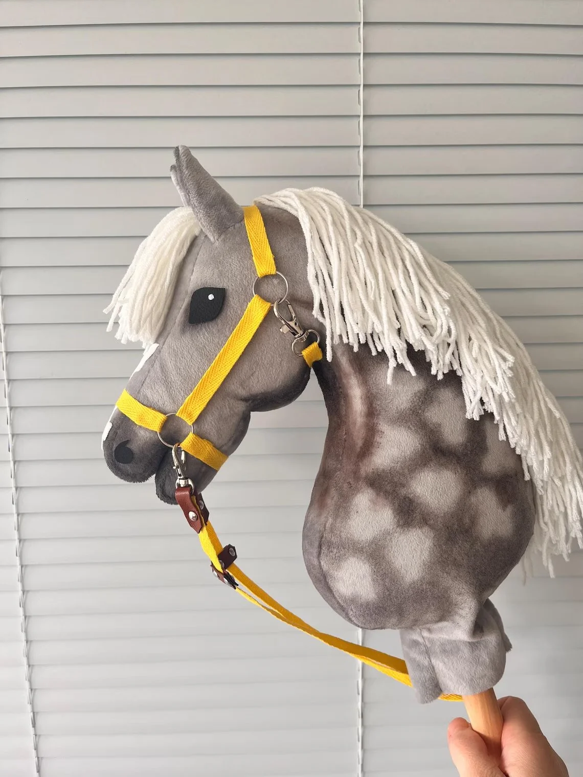 Hobby horse Grey Limited Edition gift for horse lover A4A3A5 with cap&bridle