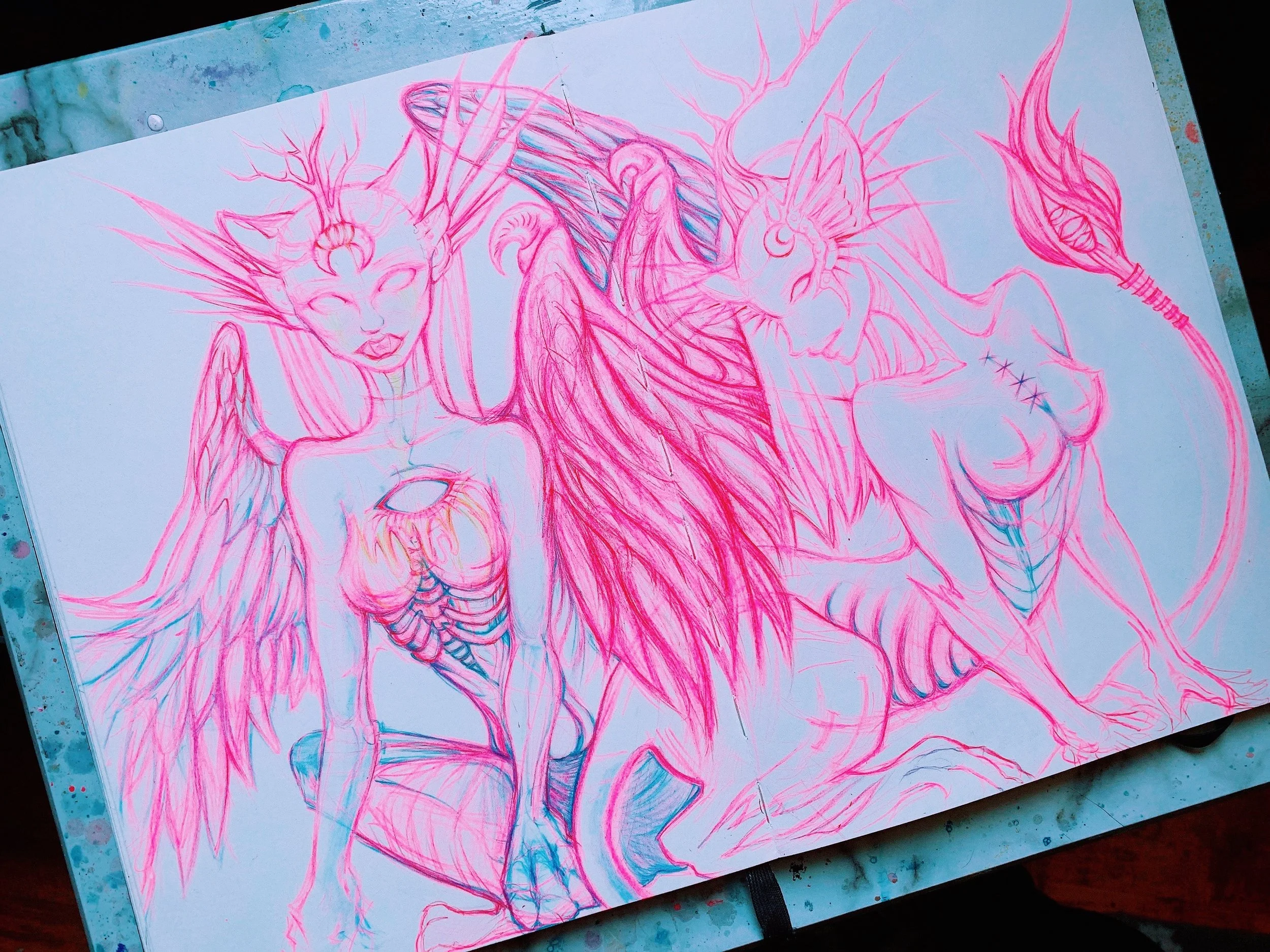 Sphinxes in Pink