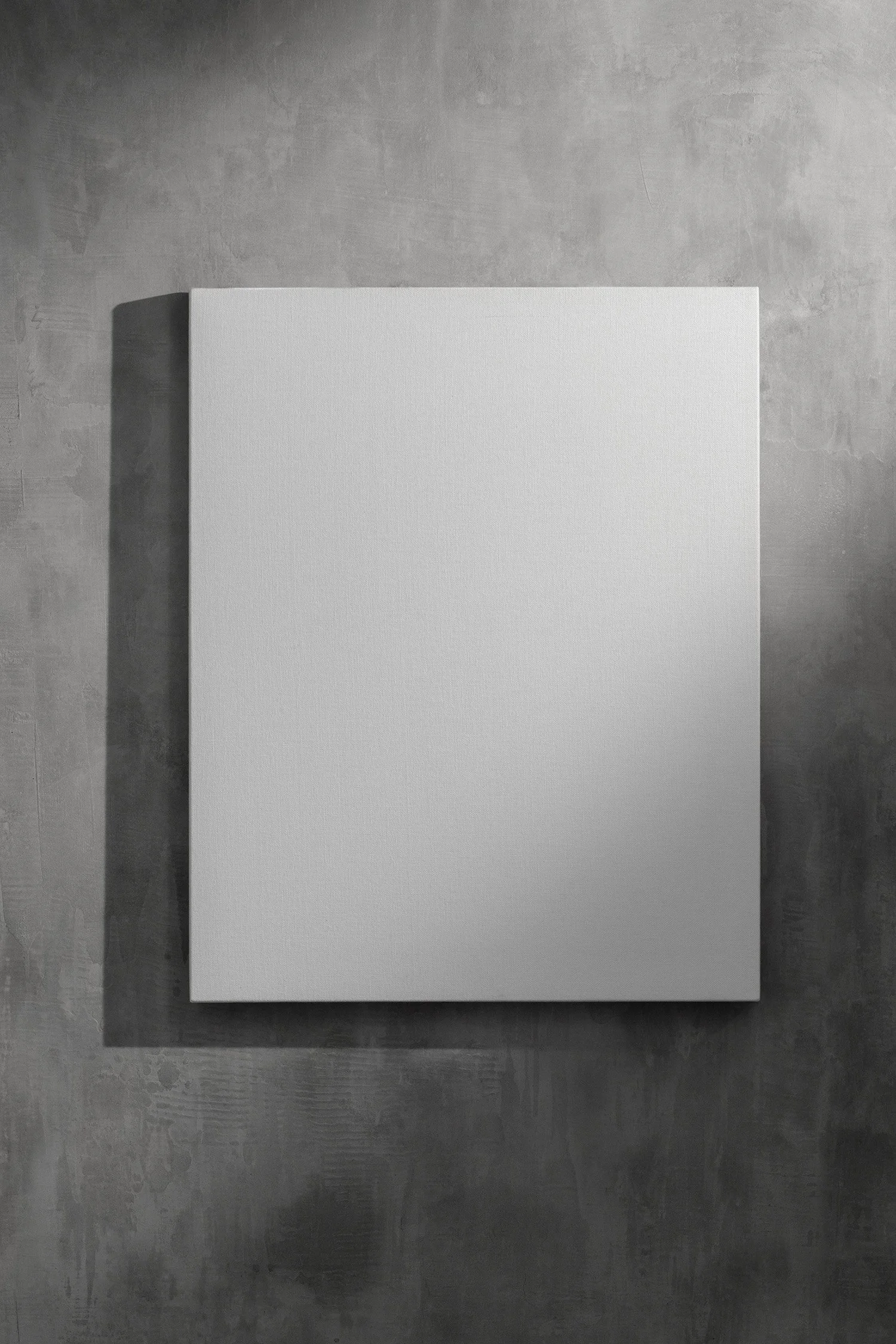 Mike Simonelli Product Design Delusion Wall Canvas Lamp On Concrete Wall Off Front Portrait.jpg