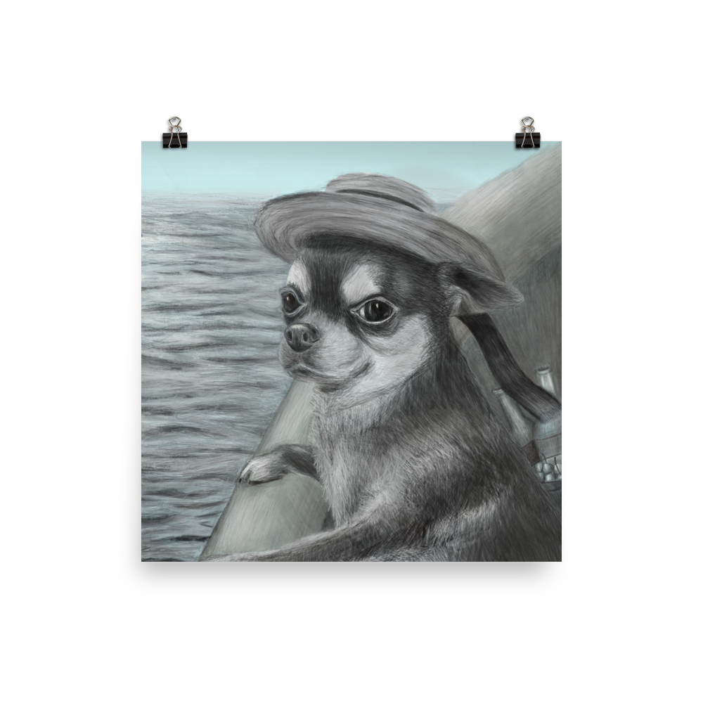 "What We Chose to Sea" hand-drawn digital art illustration by Bancroftio Draws