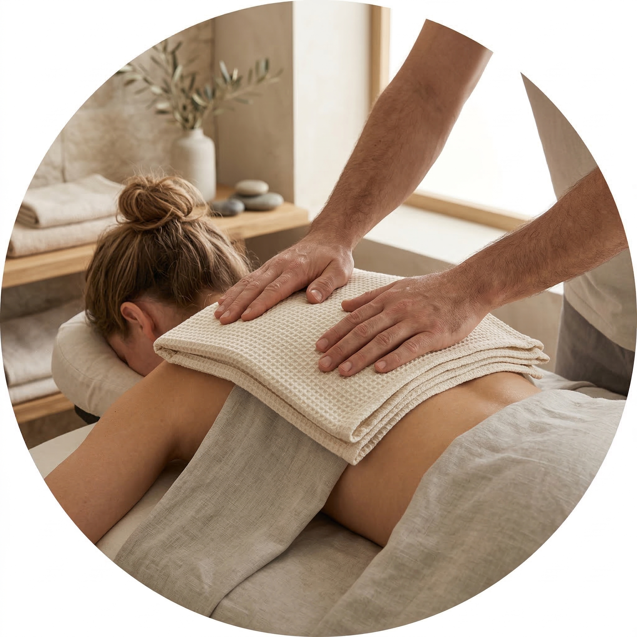 Modern wooden house with large window, set against mountainous landscape, with plants and bushes in the foreground