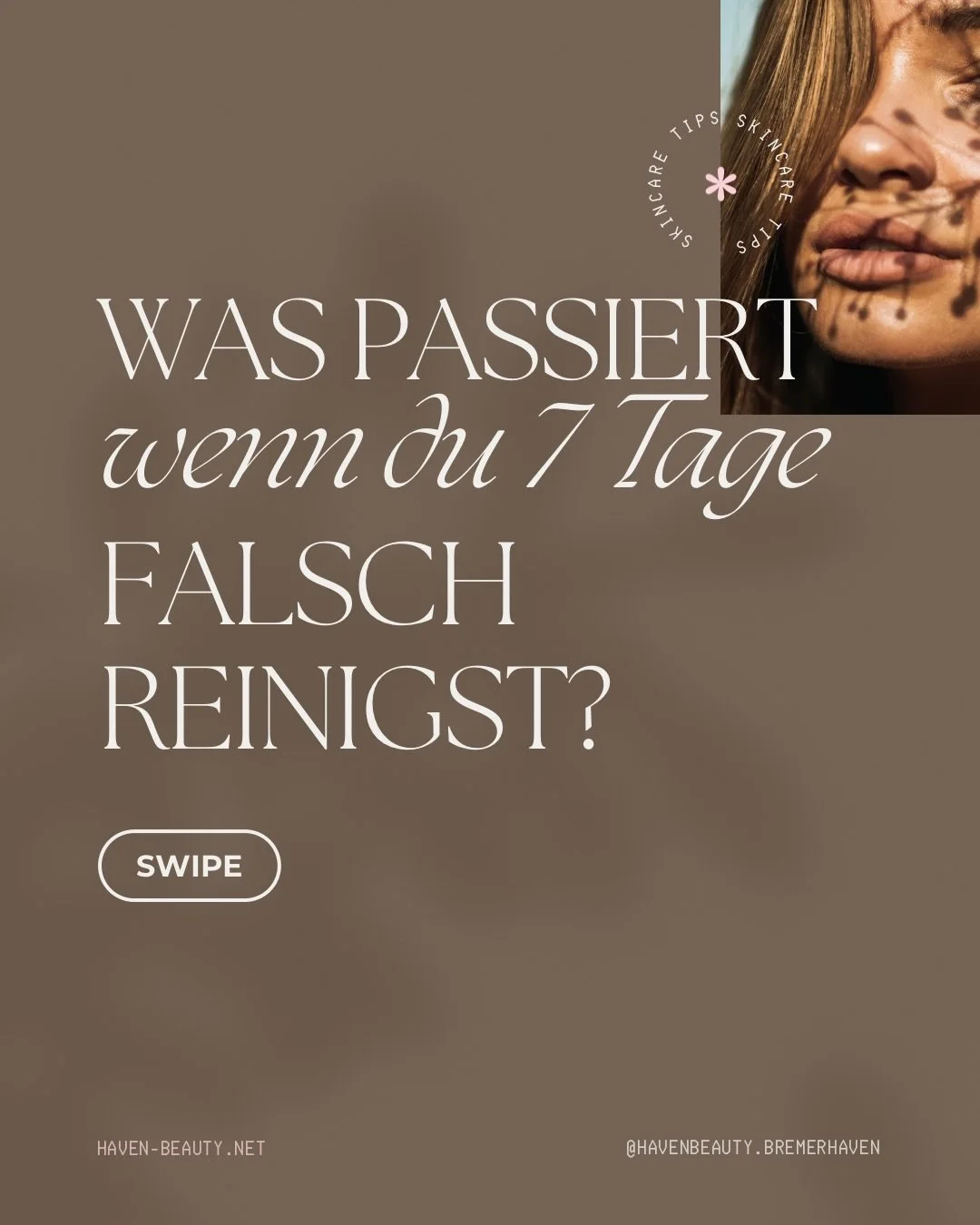 7 Tage falsche Reinigung und deine Haut zahlt den Preis!

Schon nach wenigen Tagen kann eine ungeeignete Reinigung
deine Hautbarriere schw&auml;chen, Feuchtigkeit entziehen
und selbst die besten Produkte wirkungslos machen.

Die Folge?
🔸 Spannungsge