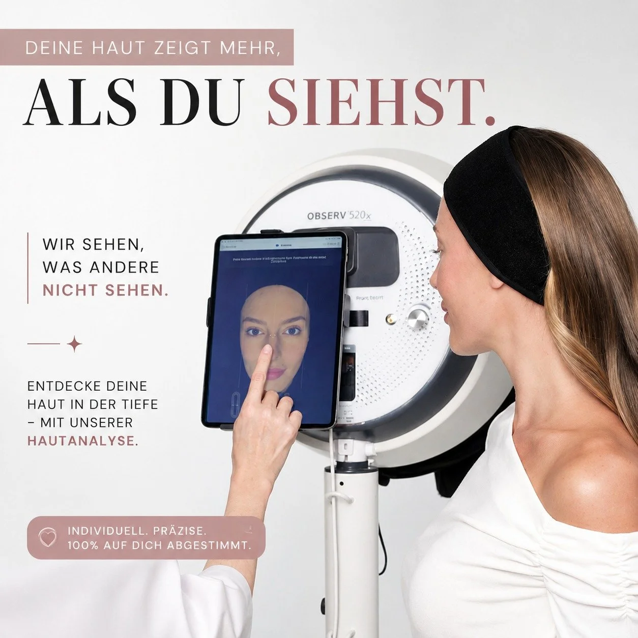 Viele Hautprobleme entstehen lange bevor man sie an der Oberfl&auml;che erkennt 👀

Mit unserer Hautanalyse k&ouml;nnen wir sichtbar machen:

✨ Feuchtigkeitsmangel
✨ UV-Sch&auml;den
✨ Verhornungen
✨ Entz&uuml;ndungen unter der Haut
✨ verstopfte Poren