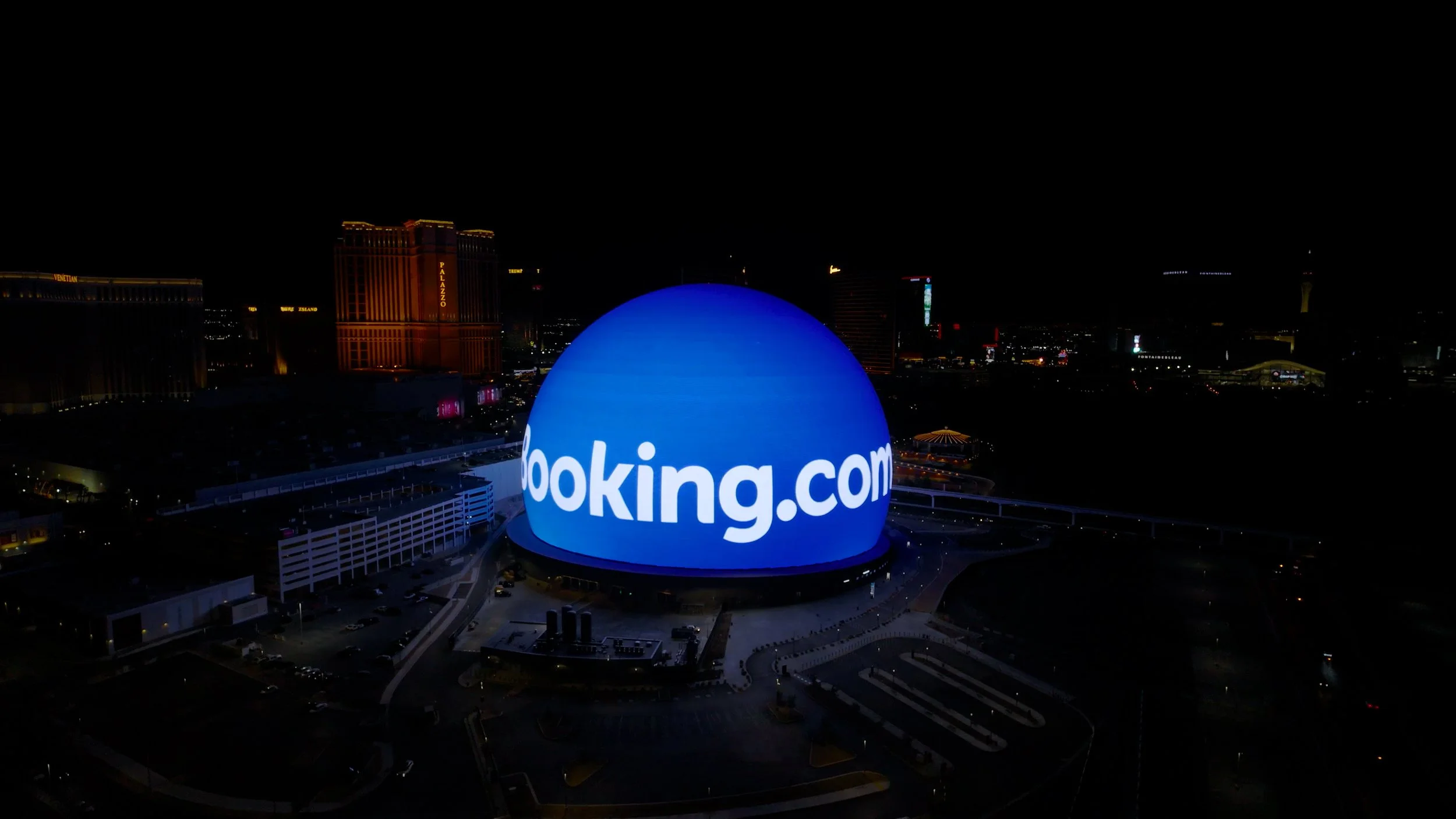 Booking.com | Sphere Activation Brand Take Over 2024