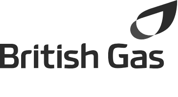 British Gas logo with stylized leaf icon.
