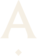 Large white letter 'A' on a black background
