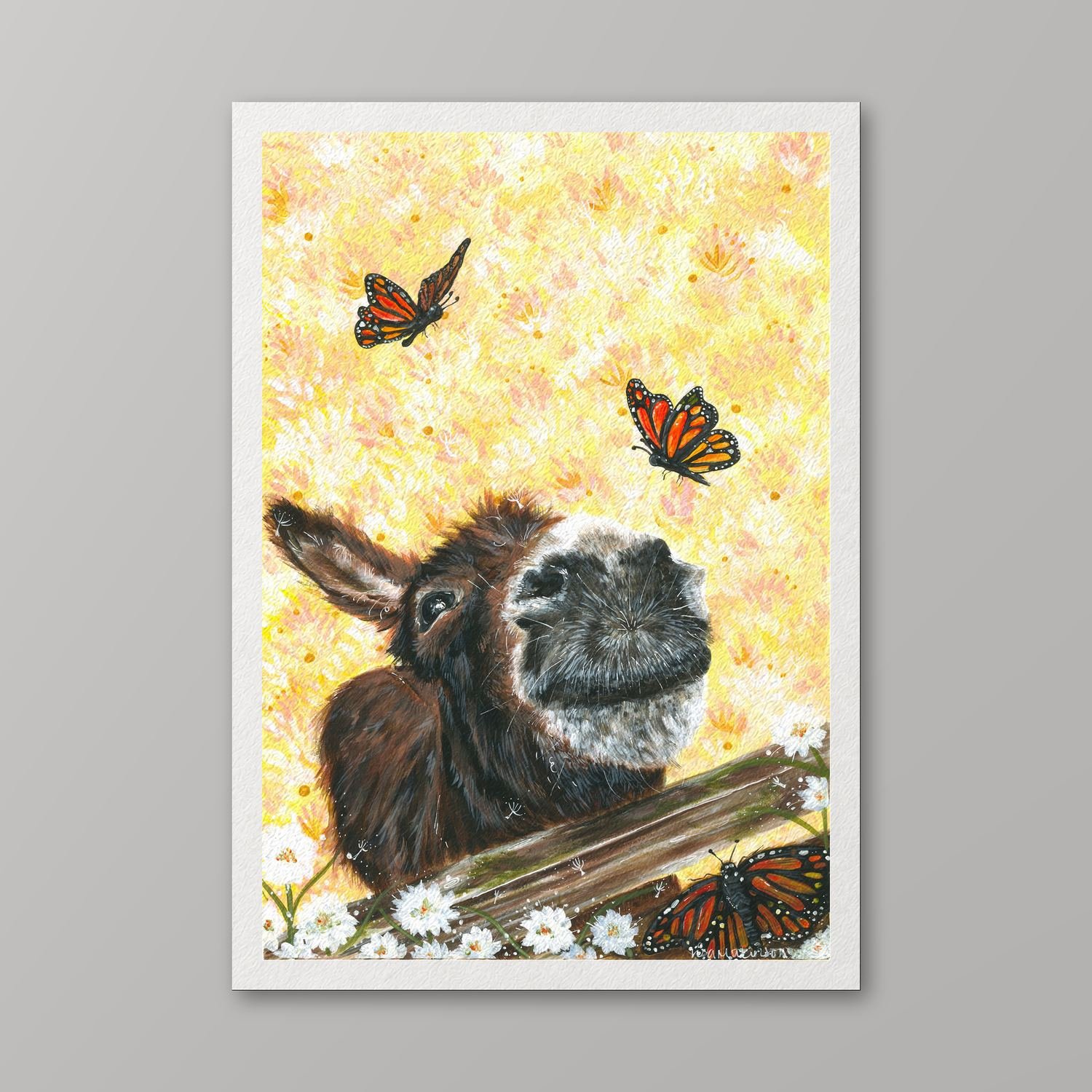 Flutterby Friends Art Print