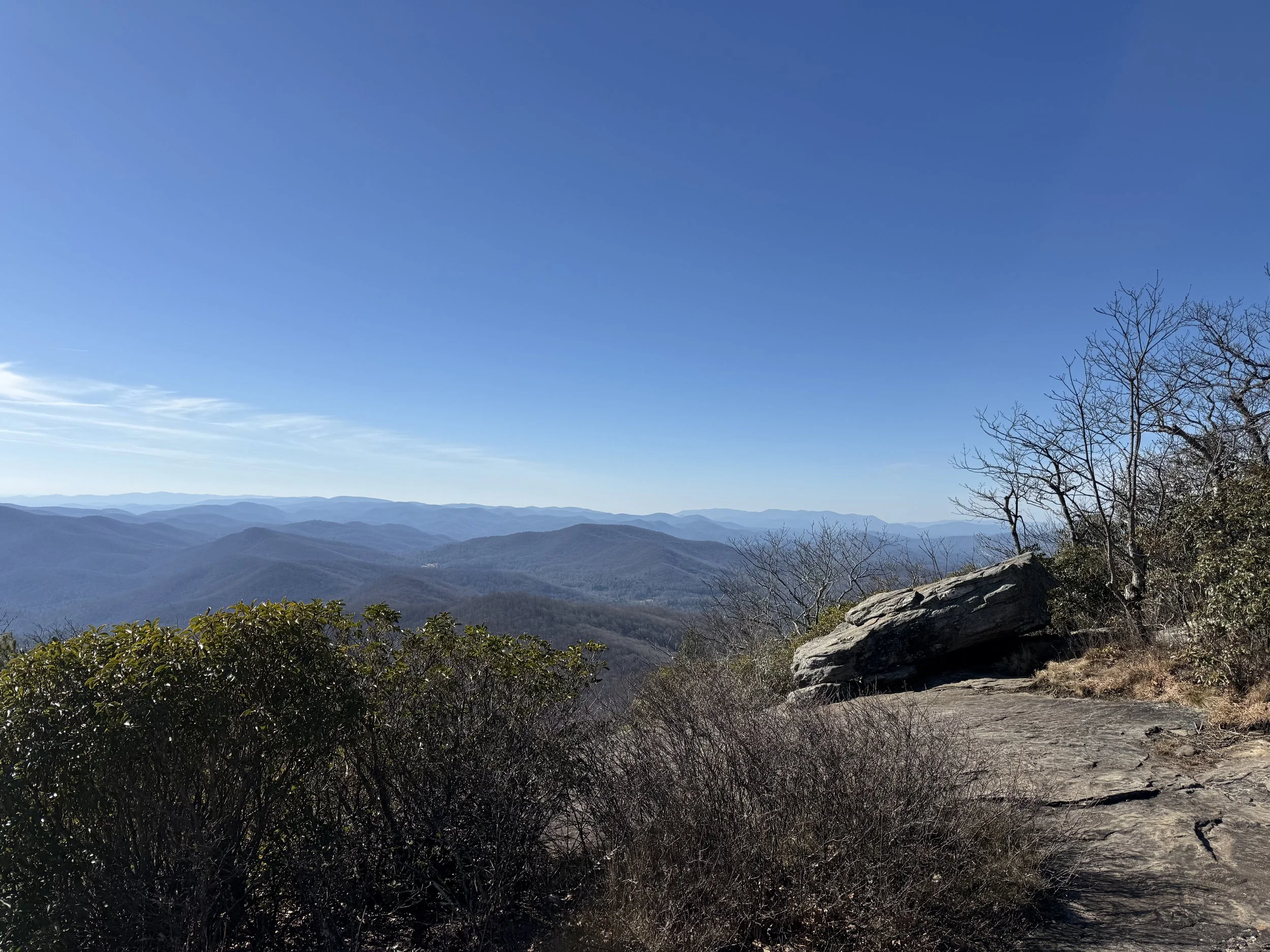 A view on a clear day from Blood Mountain