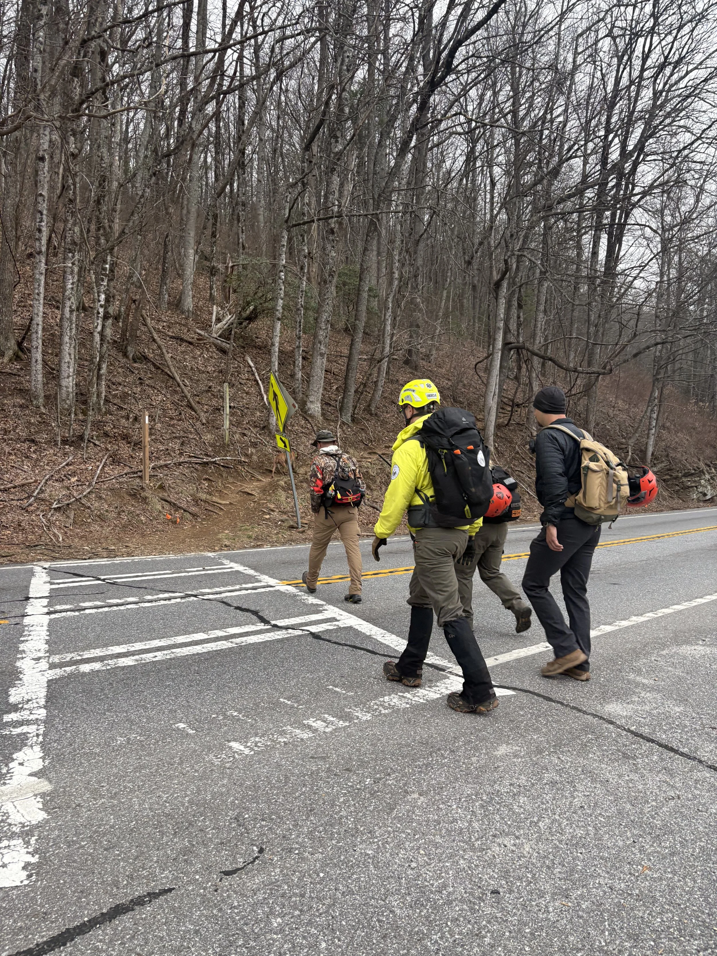 Searchers begin their day