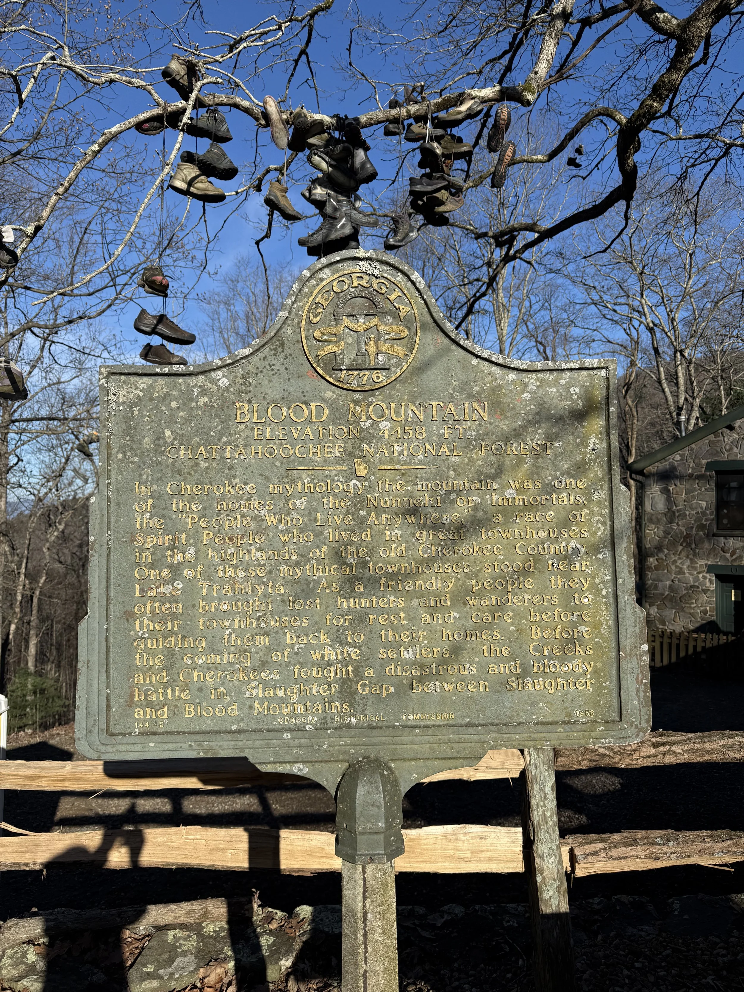 Blood Mountain historical marker