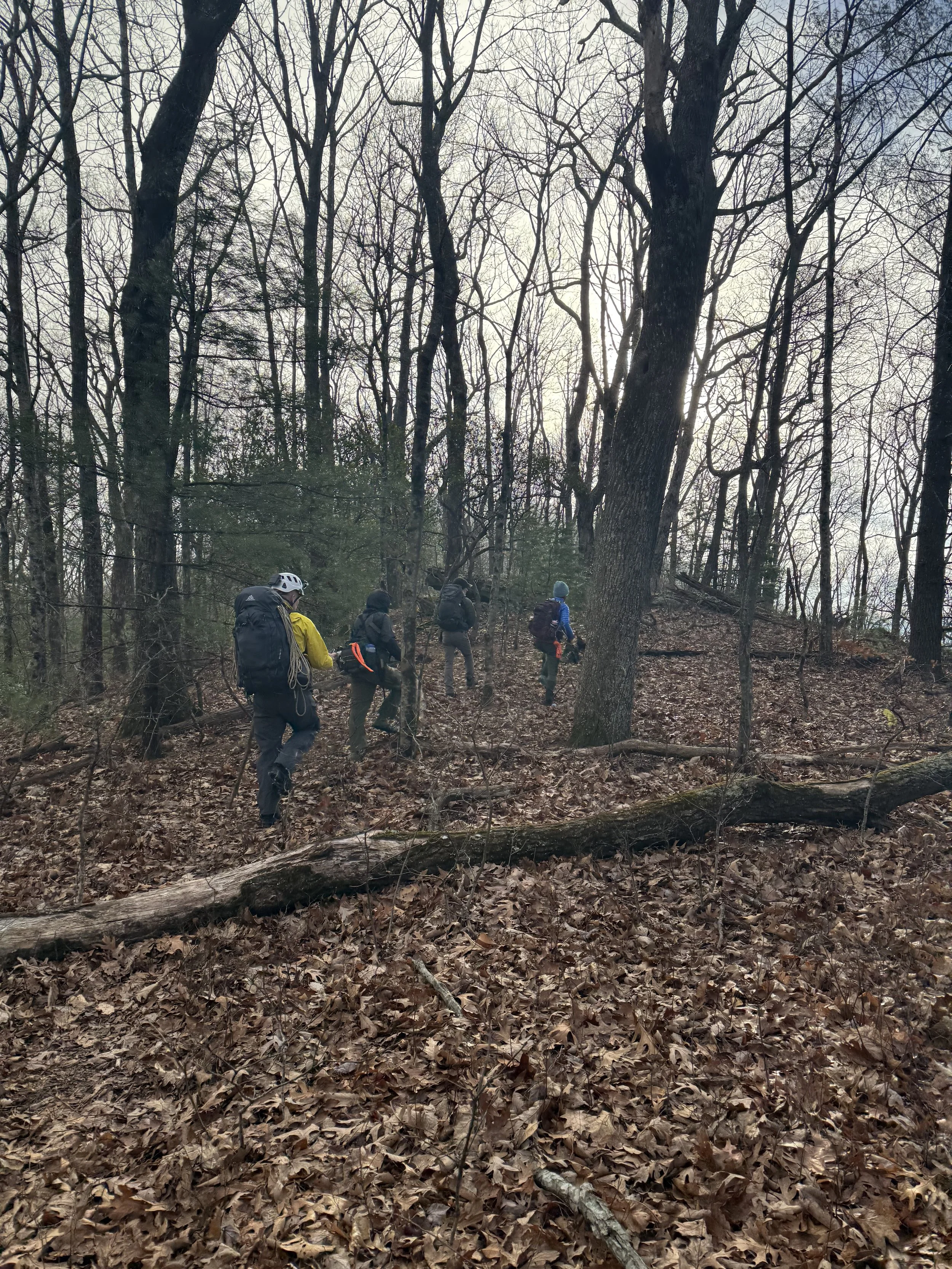 Searchers on a Winter Morning in Support of the Initiative Bring Charles Home of the Holidays 2025