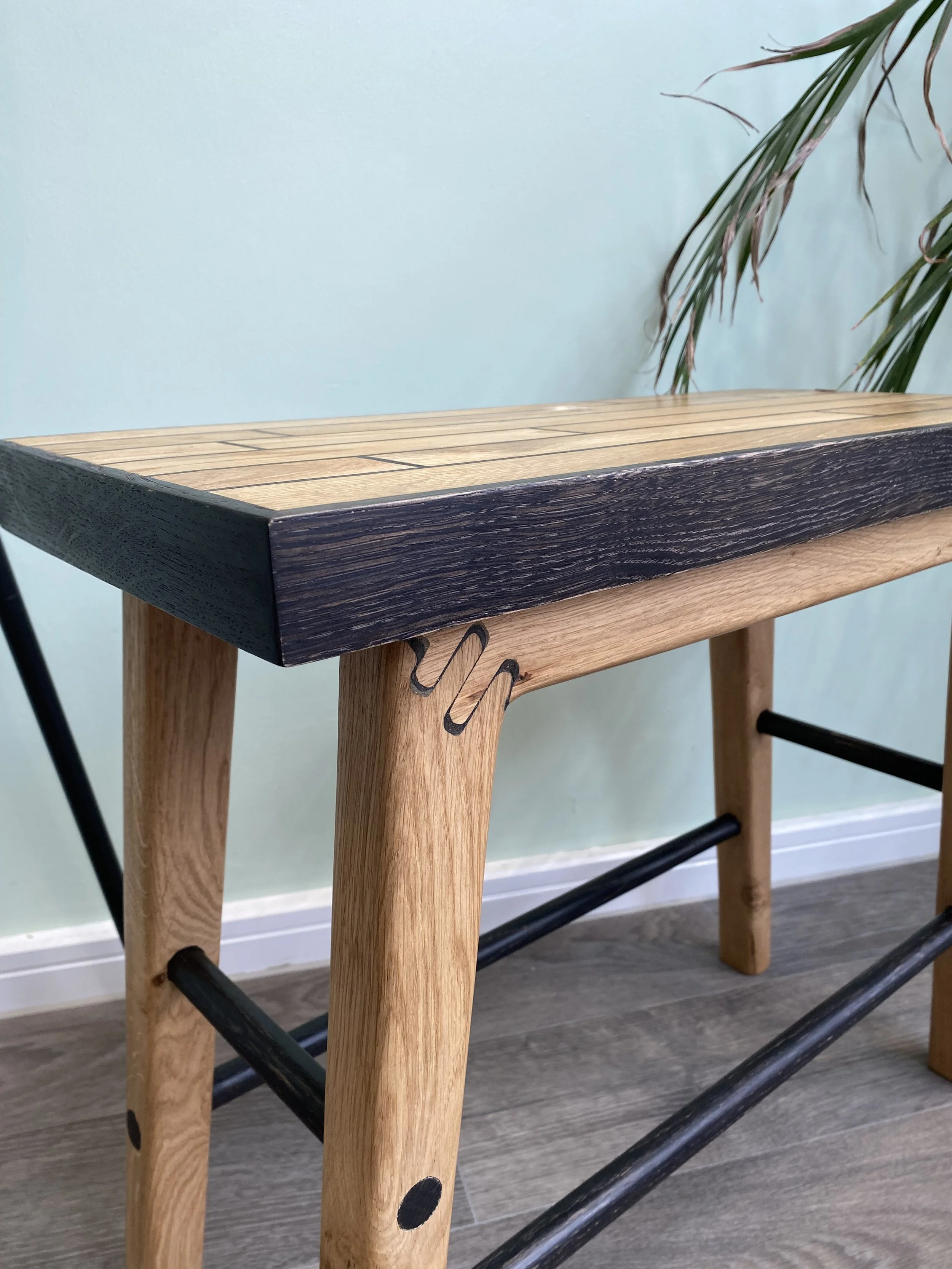 Oak side table close up 1 .jpeg
