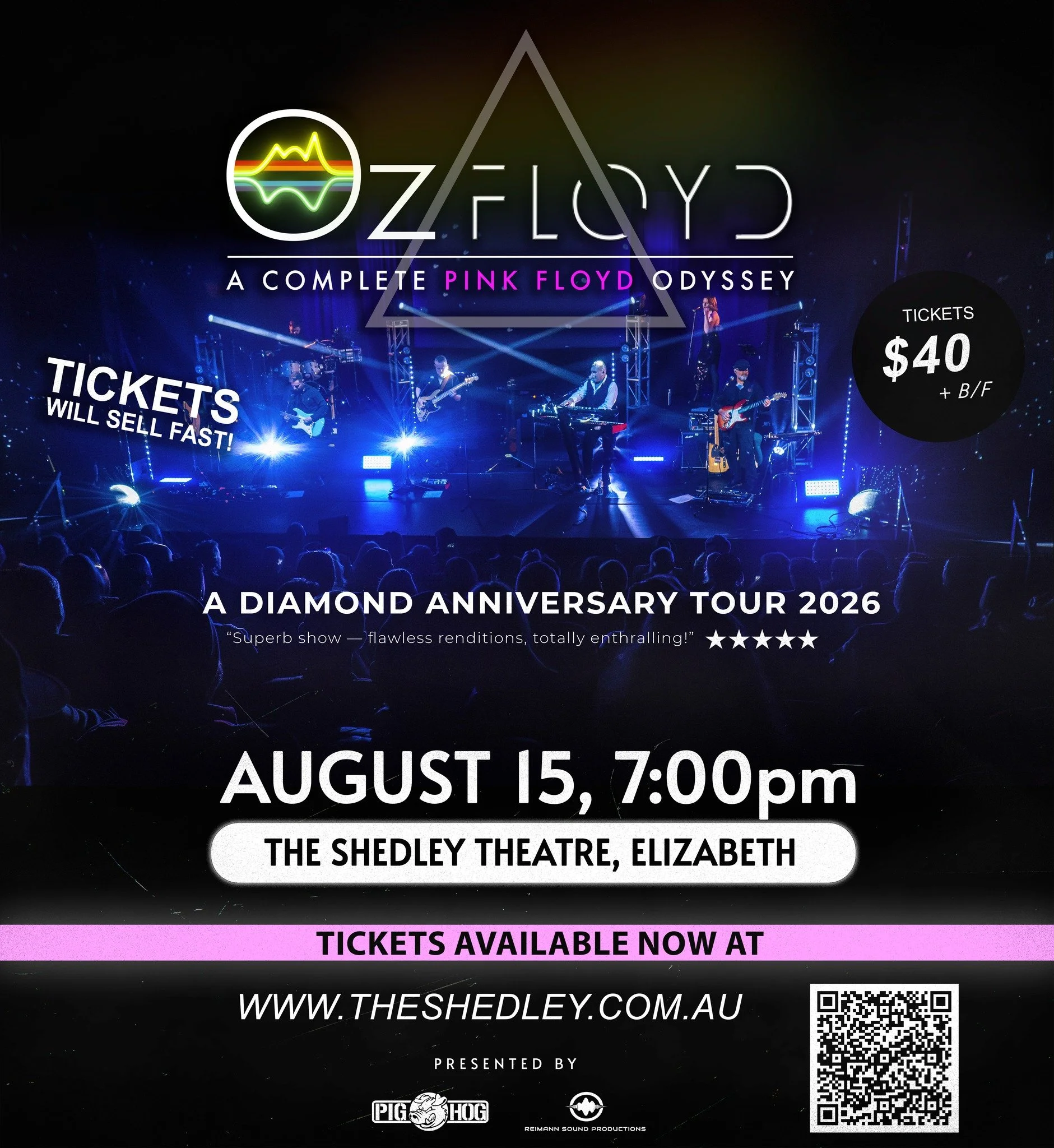 OZ Floyd - Live at the Shedley Theatre - A Diamond Anniversary Tour
