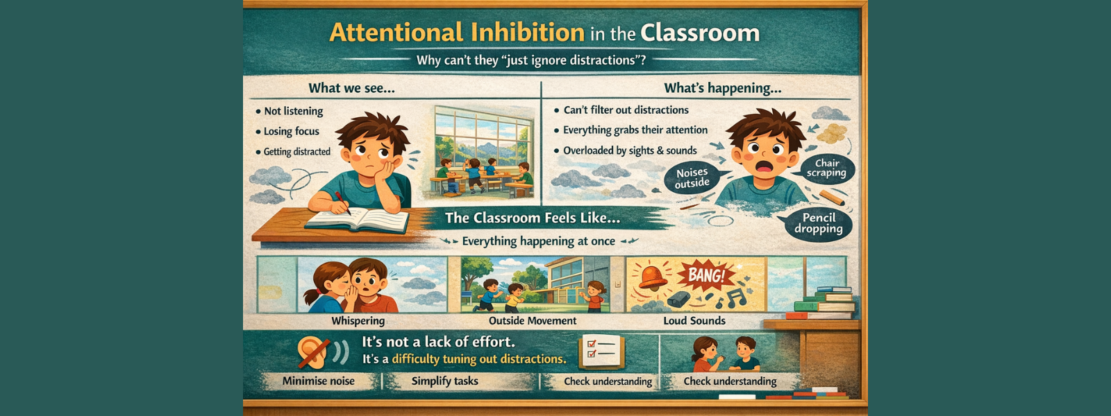 Why Some Children Can’t “Just Ignore Distractions” in the Classroom