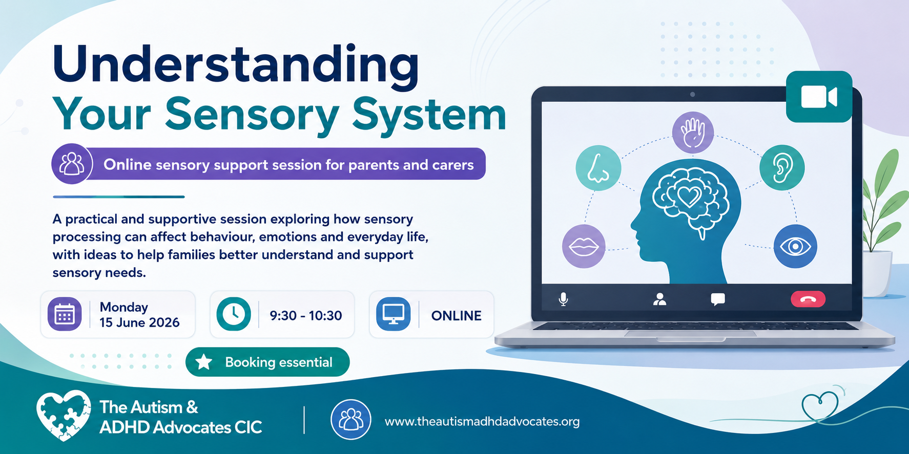 SEN Parent Session: Understanding Your Sensory System – Online Support