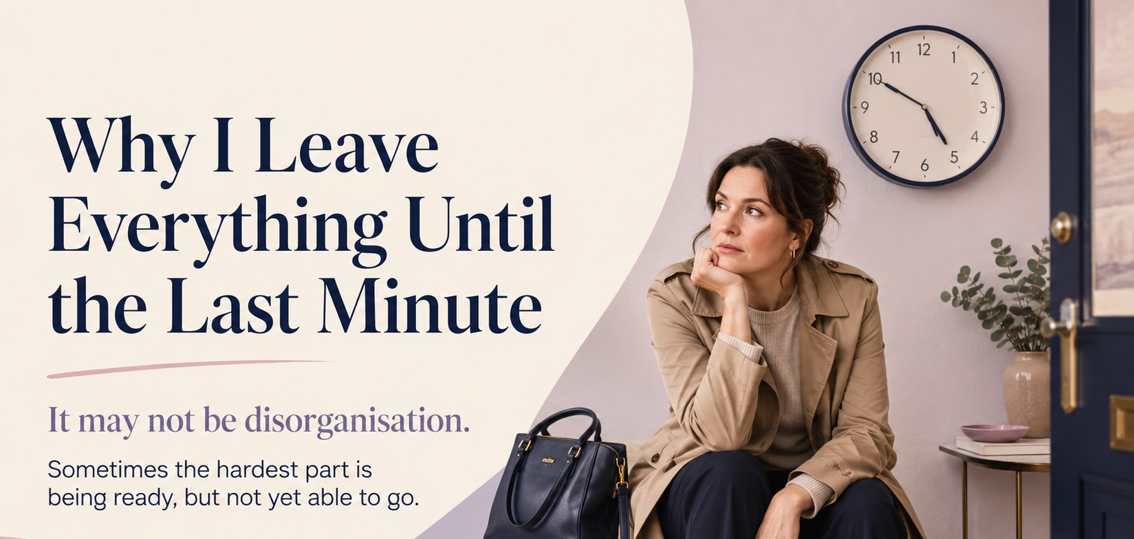 Why I Leave Everything Until the Last Minute, And Why It Is Not Just Disorganisation