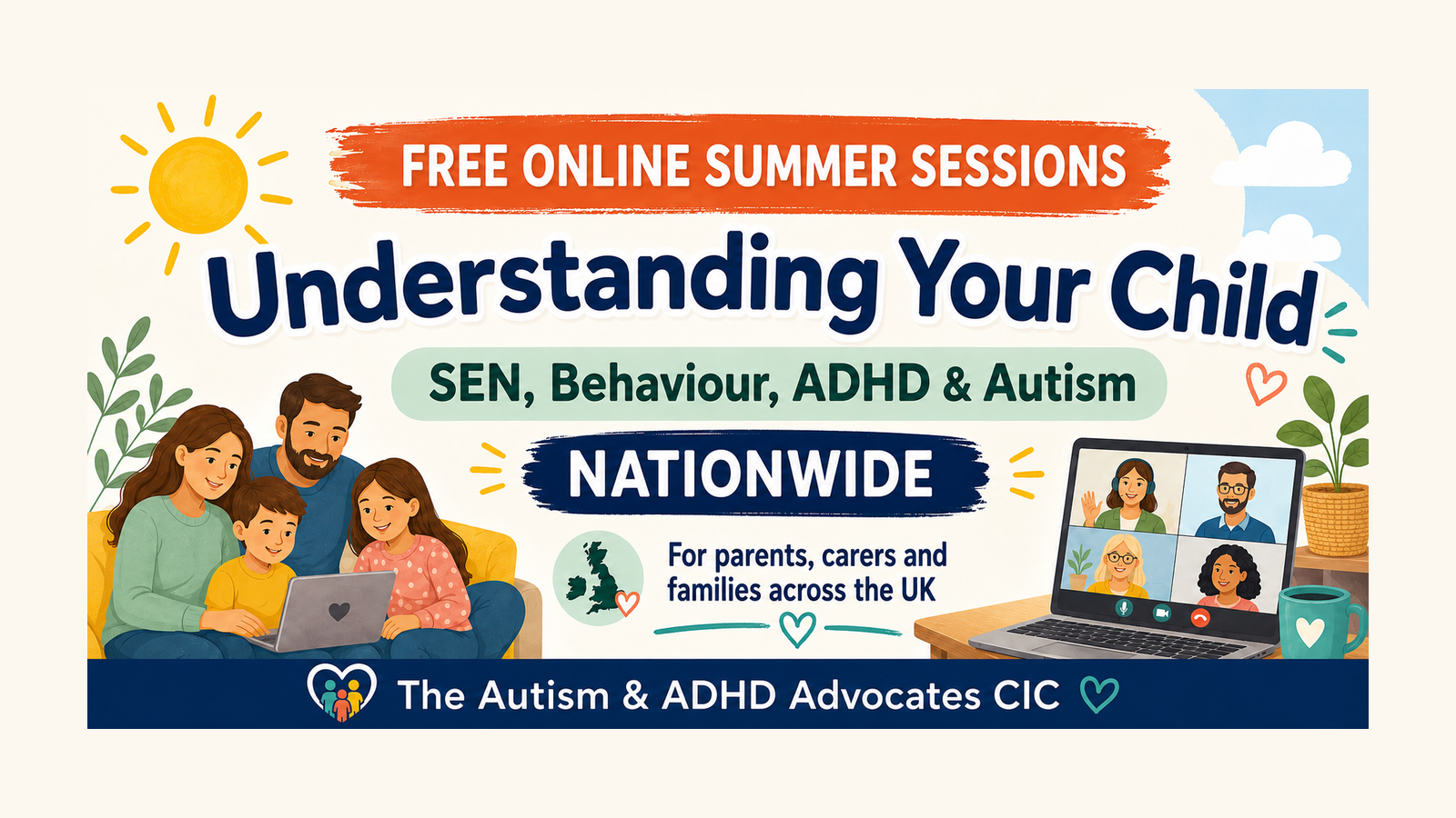 Online - Understanding SEN, Behaviour and Neurodivergent Needs - Multiple dates