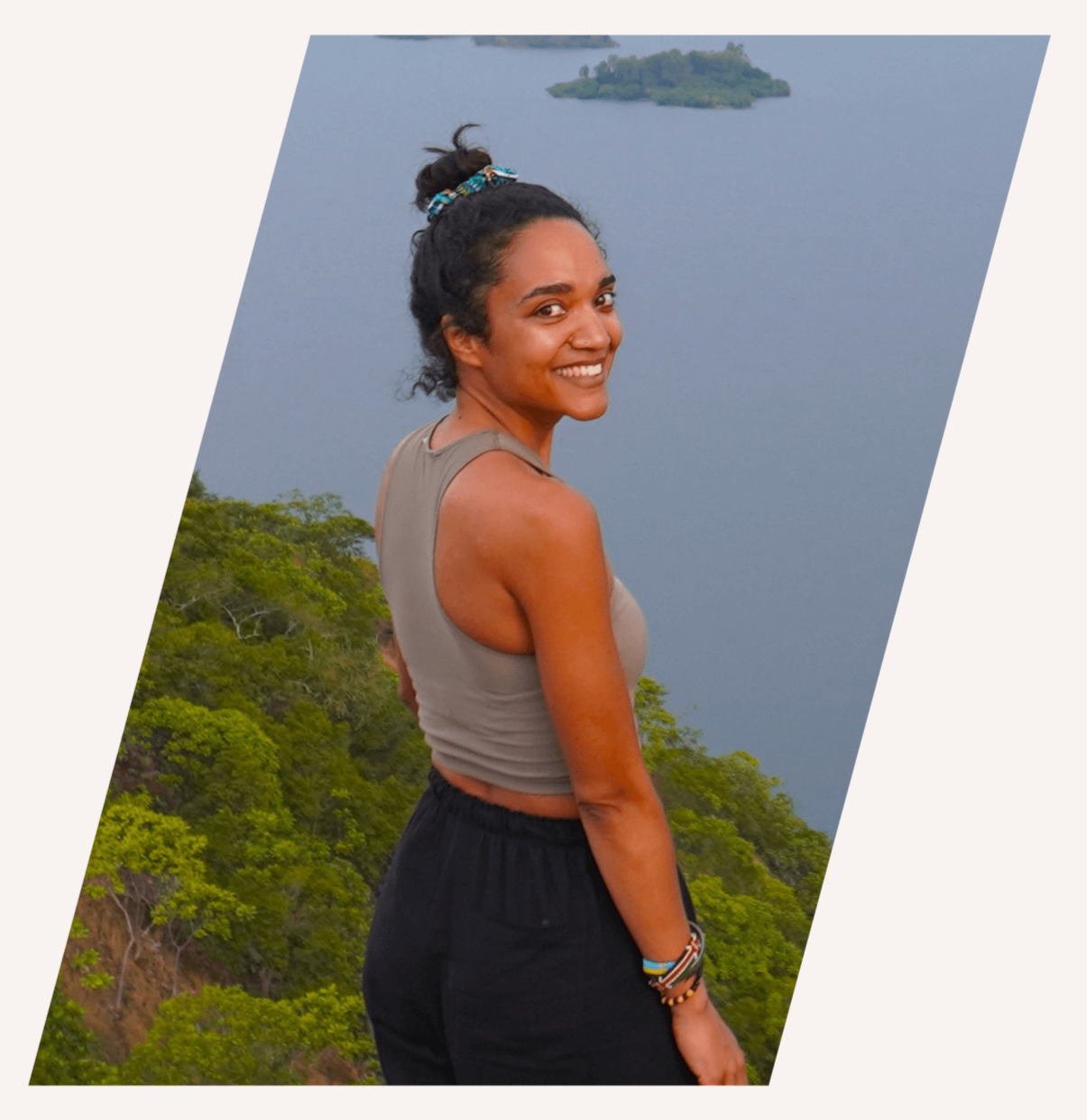 Krystel durant son tour du monde