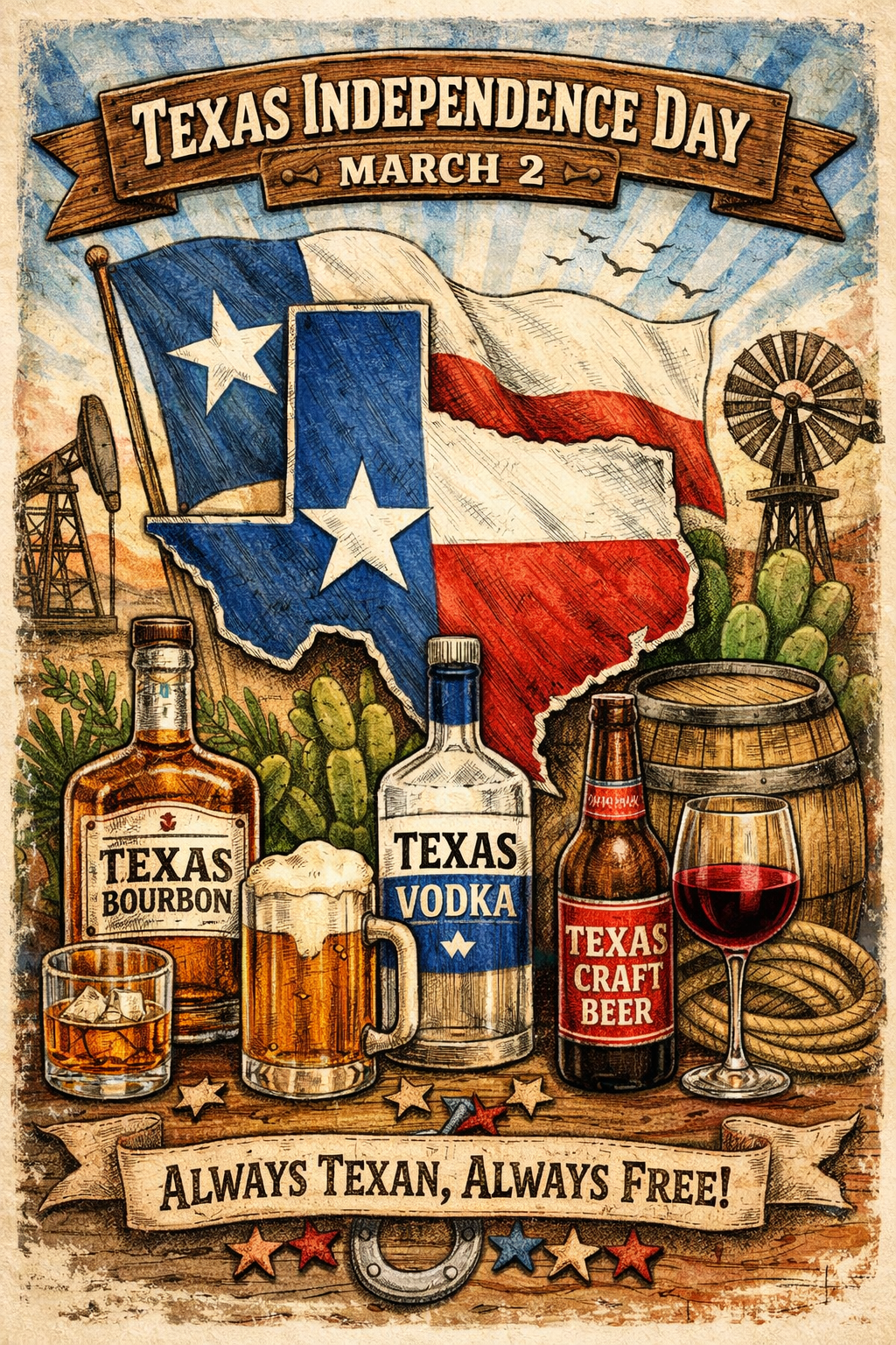 Texas Independence Day:                                                 A Toast to the Spirit of Texas