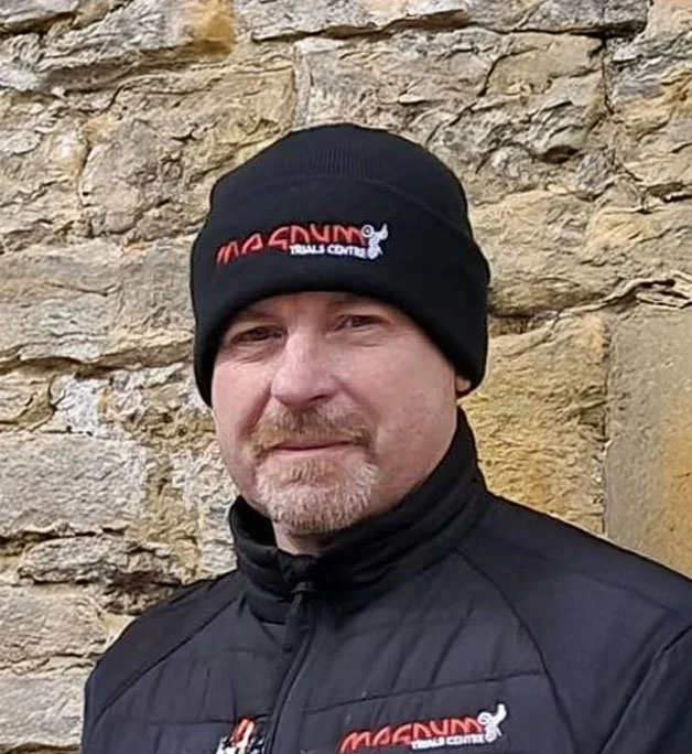 Simon Etheridge headshot at Magnum Trials Centre