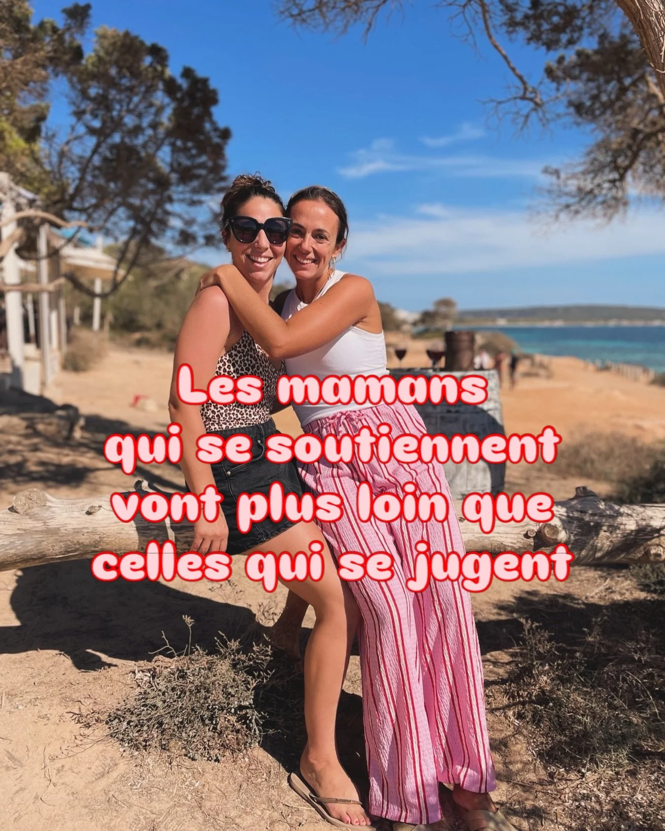 On est pas l&agrave; pour se comparer ⚡️
On est l&agrave; pour s&rsquo;&eacute;lever 💕

&Agrave; toutes mes copines 💫
vous &ecirc;tes mon &eacute;quilibre 🧡

Avoir des copines mamans
c&rsquo;est un espace pr&eacute;cieux et soutenant
dans cette ma