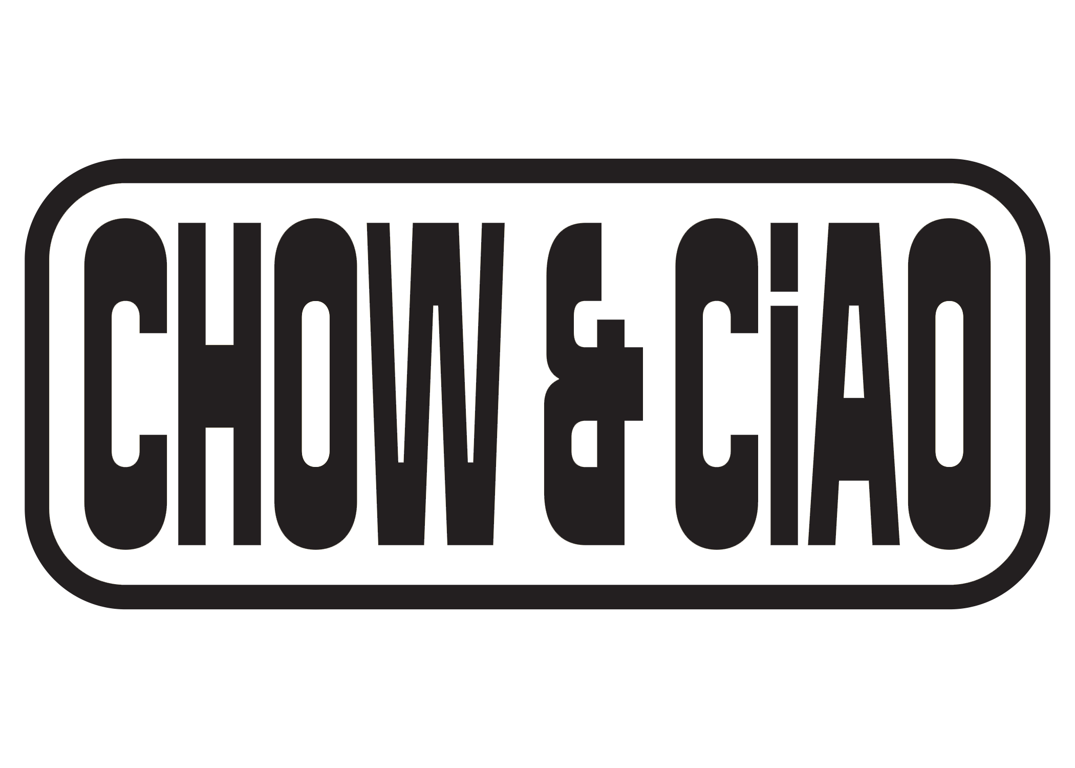 Black rectangular sign with rounded edges and the words "Caution & Call" in bold black letters.