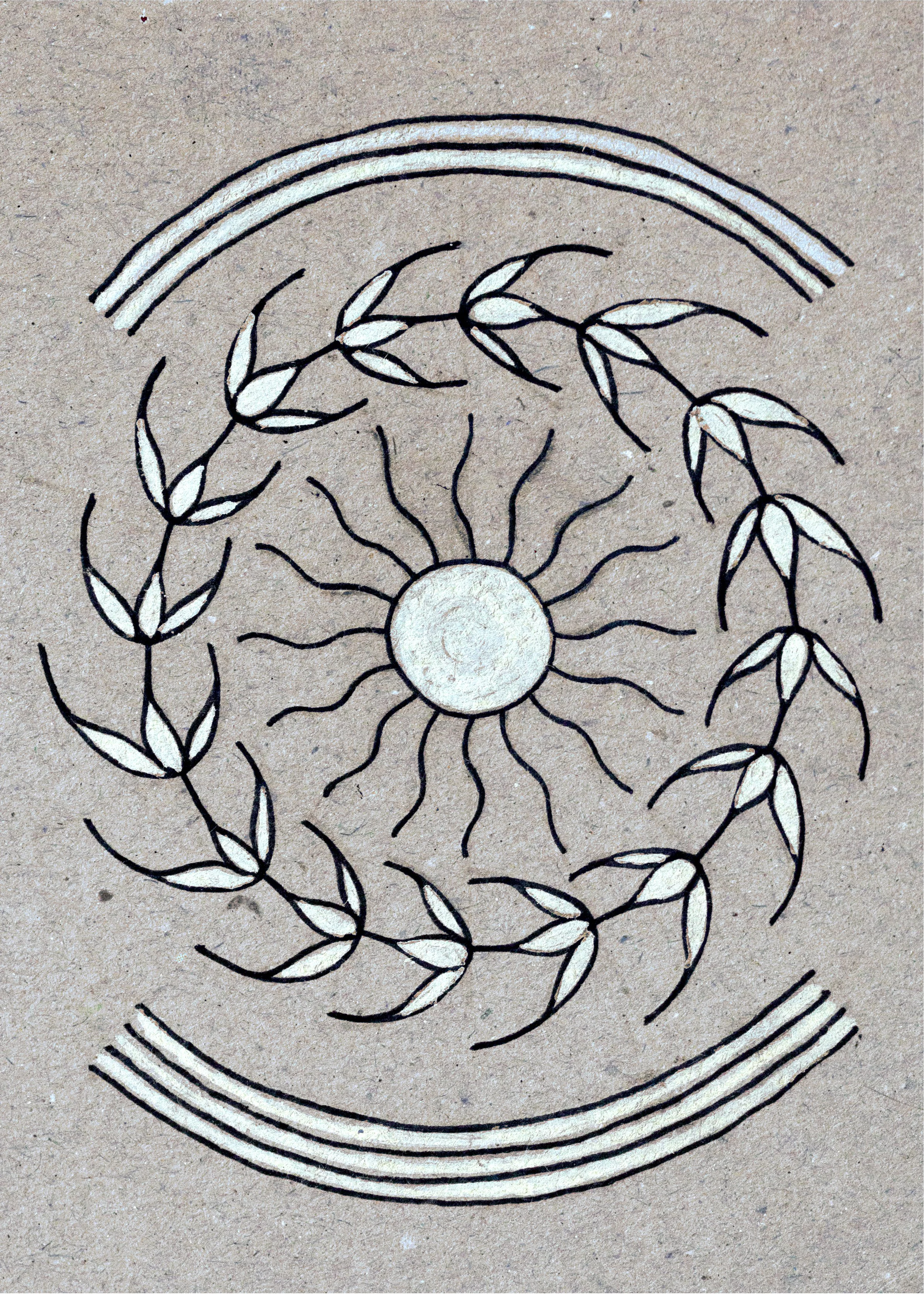 Midsommer, 2020. Paint markers on paper