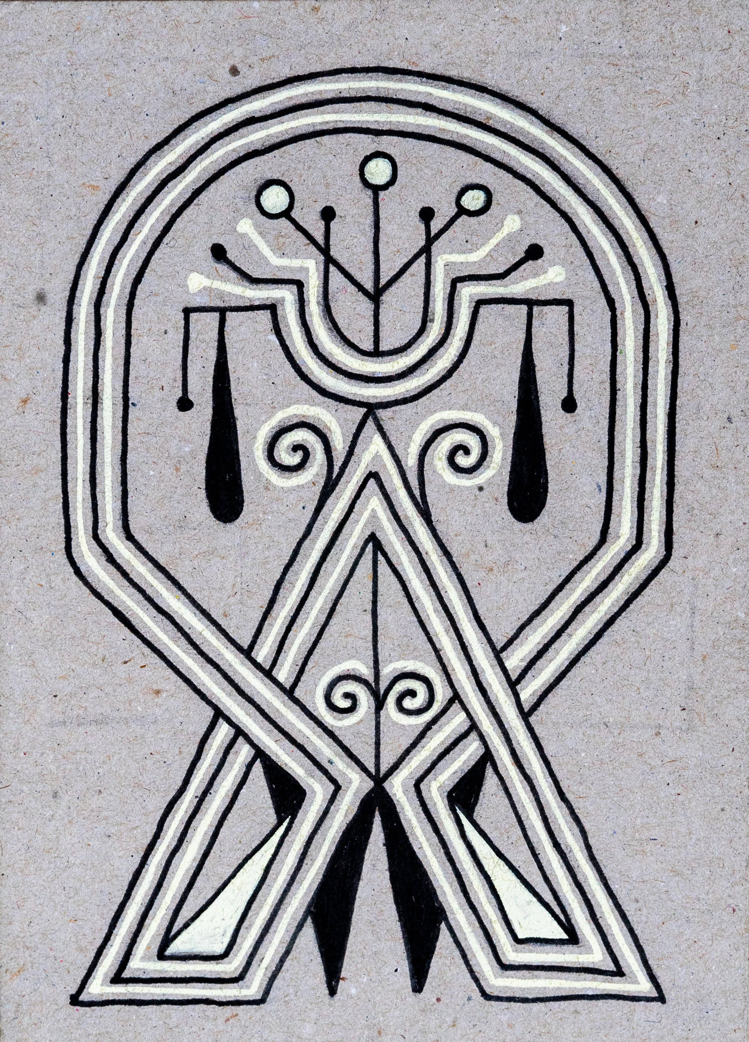 Whatever Happens I Am There, 2020. Paint markers on paper