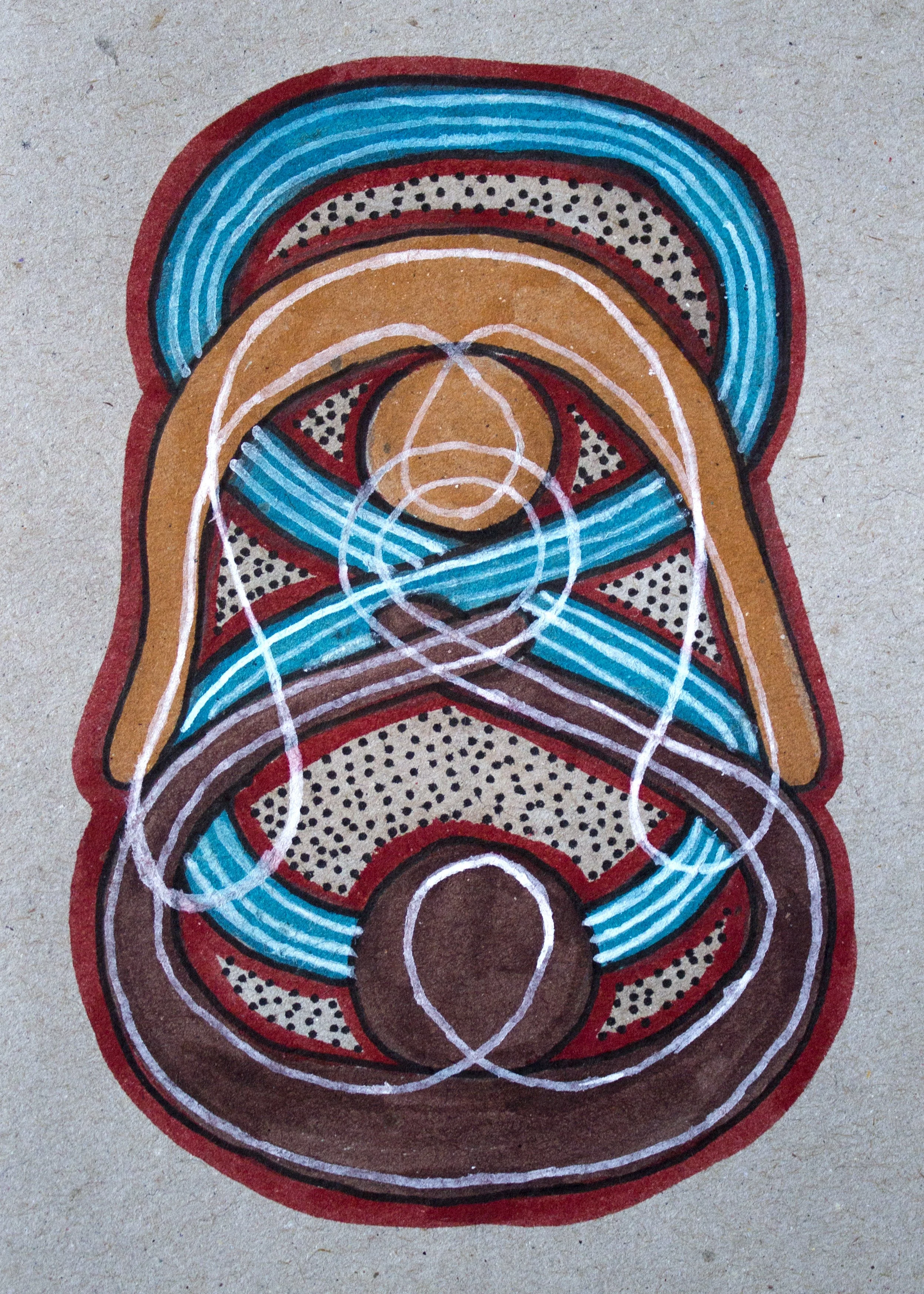 Untitled 4, 2020. Paint markers on paper