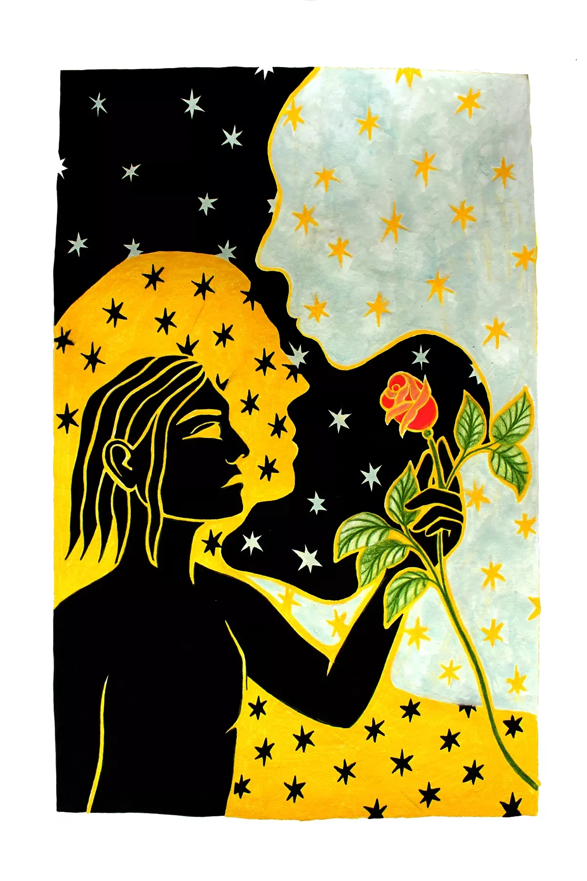 Untitled, 2025. Colored pencil on paper. 29.5 × 42 cm