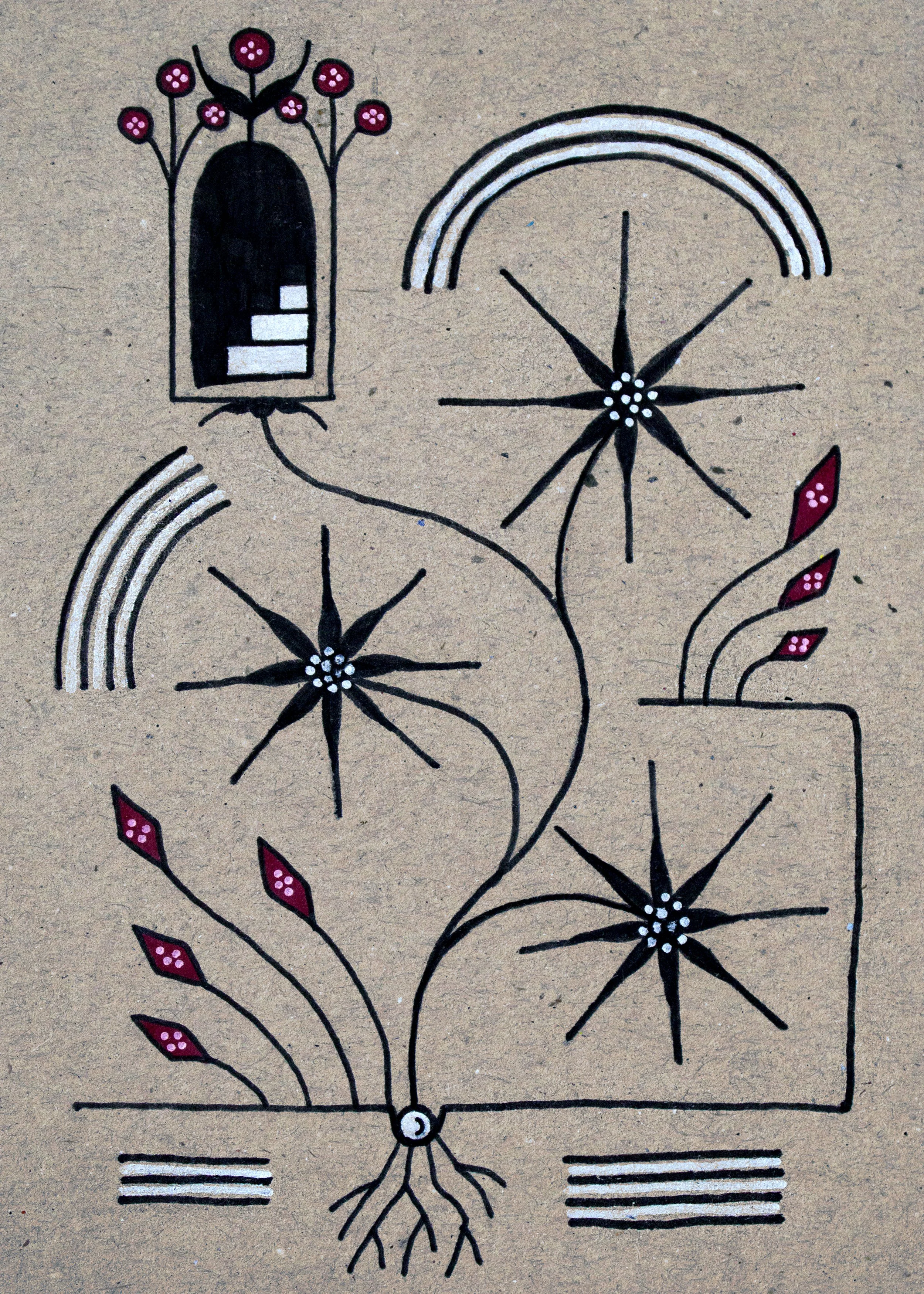 The Portal Is Love, 2020. Paint markers on paper