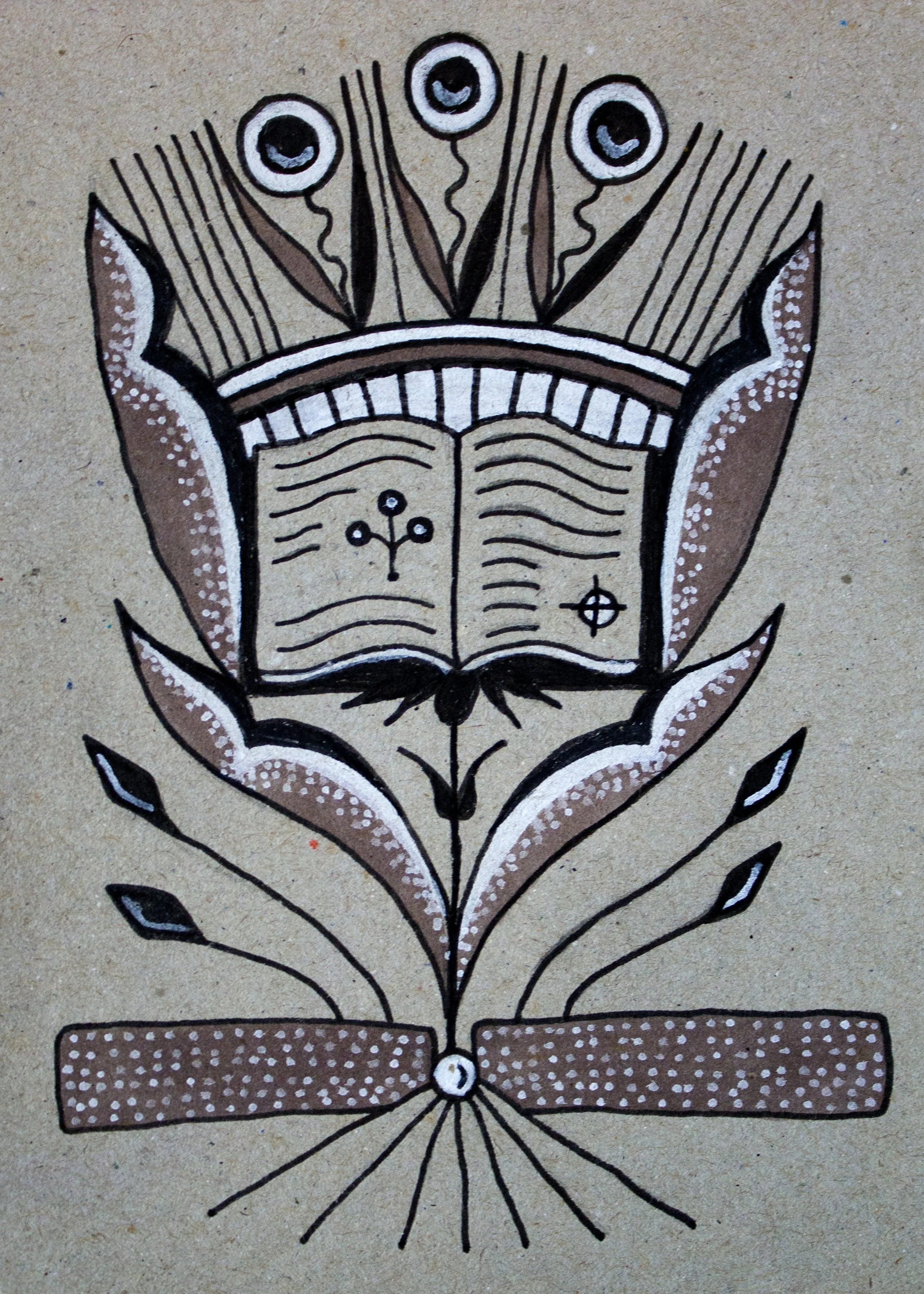 The Book Burning, 2020. Paint markers on paper