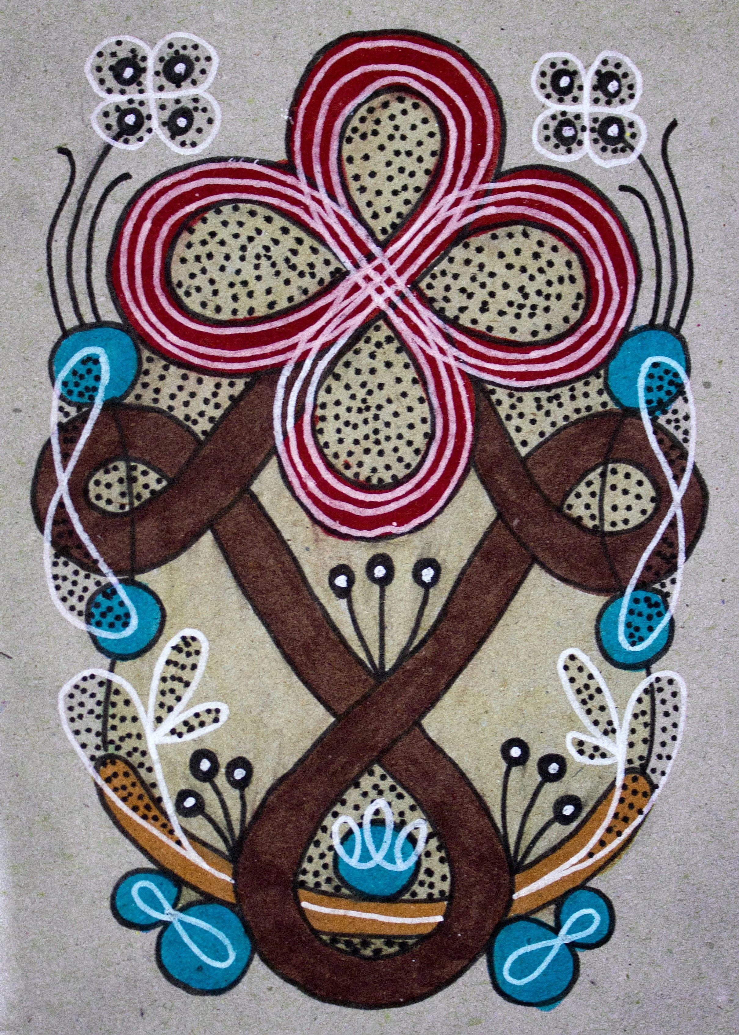 Untitled 3, 2020. Paint markers on paper