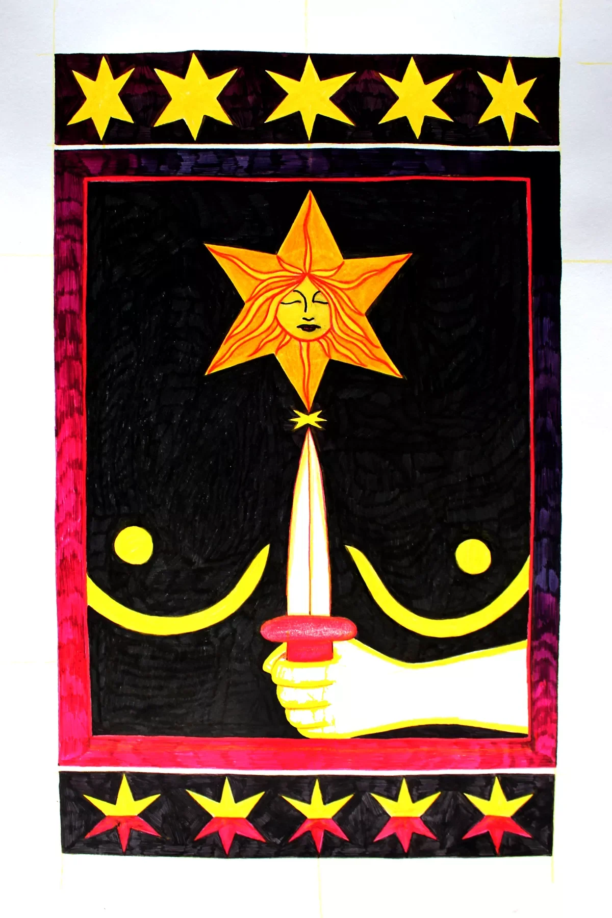 Untitled, 2025. Colored pencil on paper. 29.5 × 42 cm