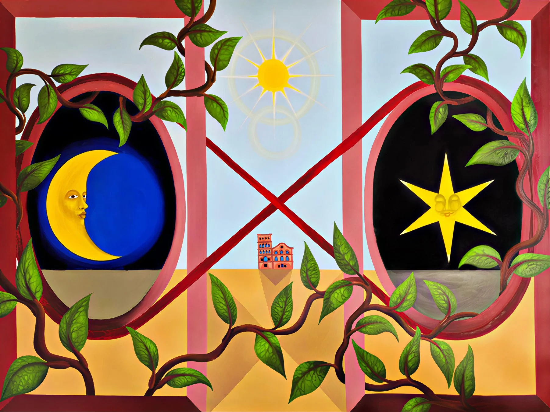 Castle by Jacqueline Ilijin, oil painting