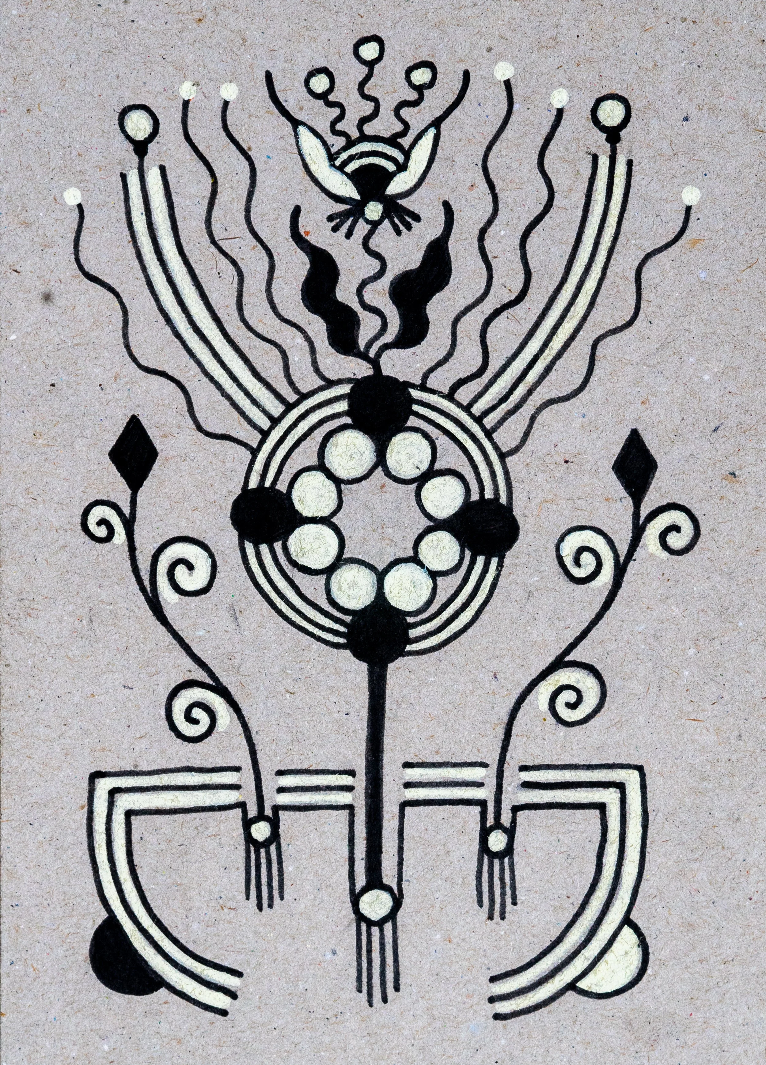 What You Seek, Seeks You Too, 2020. Paint markers on paper