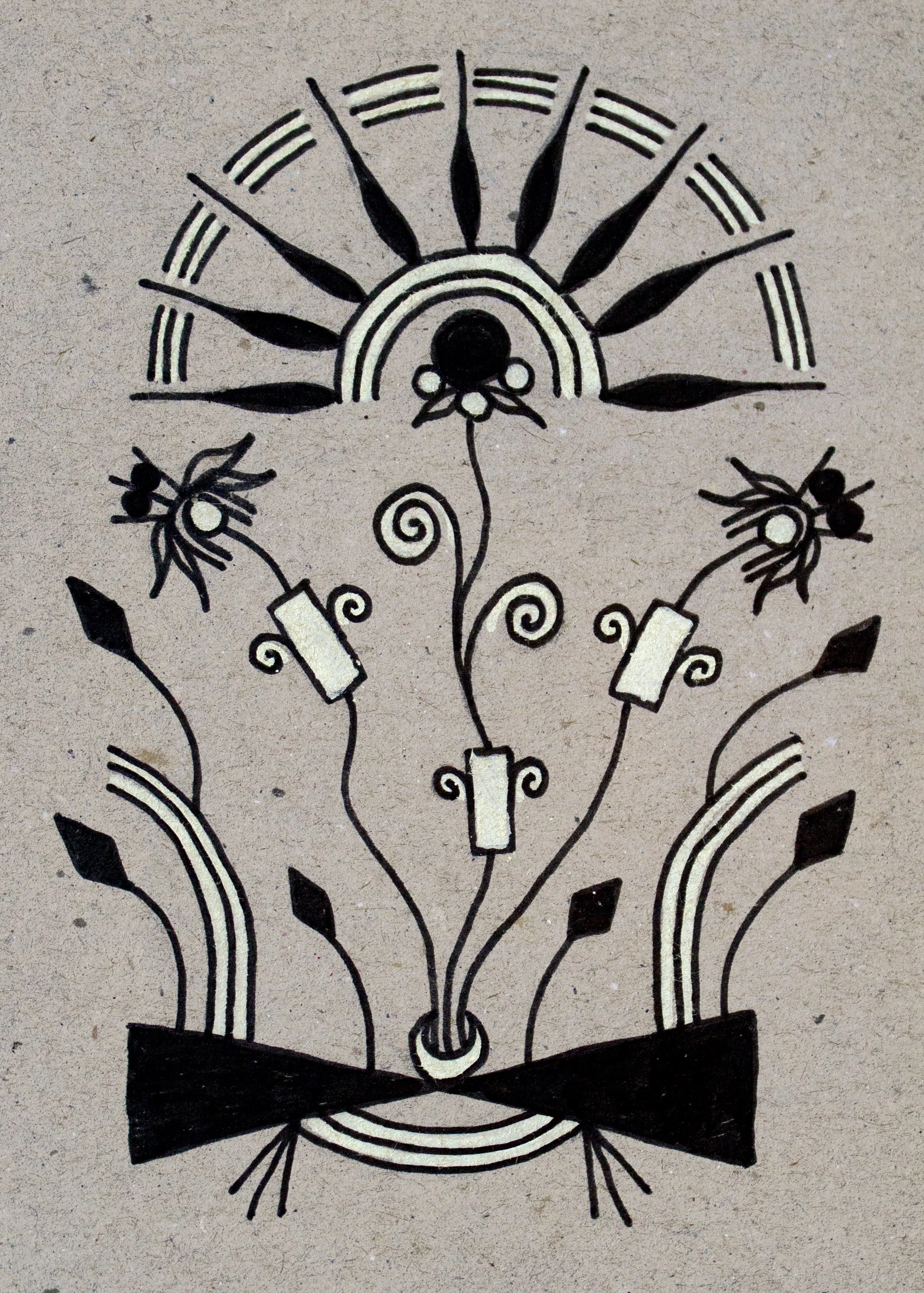 The Art is to Live Life, 2020. Paint markers on paper