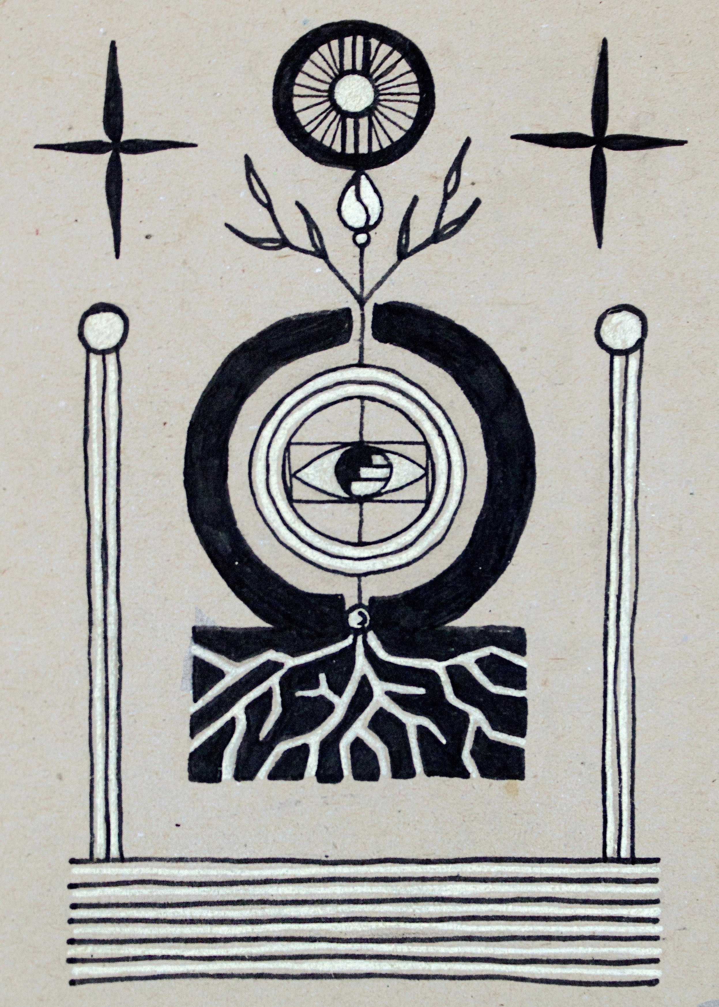 Don't Read This, Sing It, 2020. Paint markers on paper