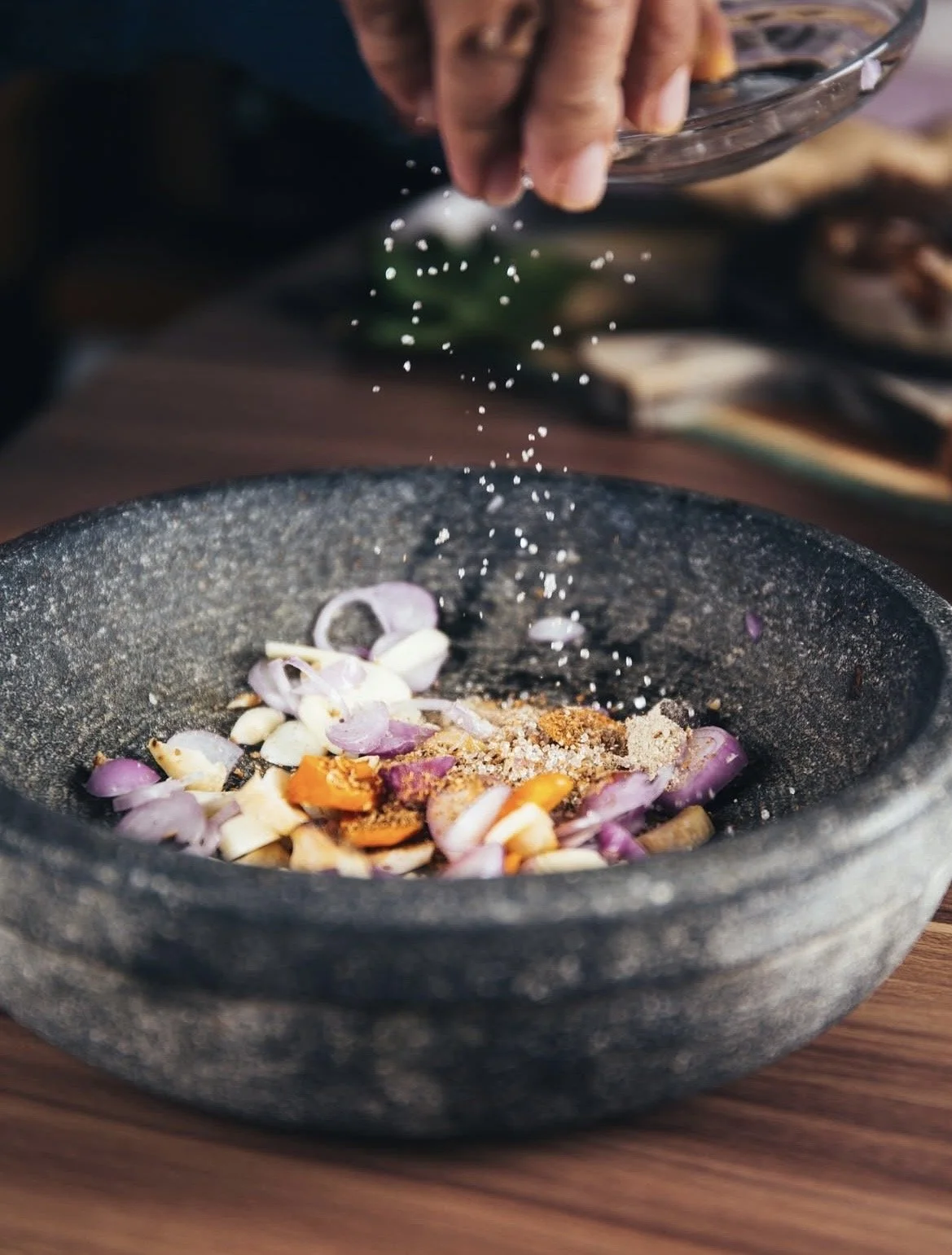 Gourmet plated dish prepared by the lodge’s private chef.